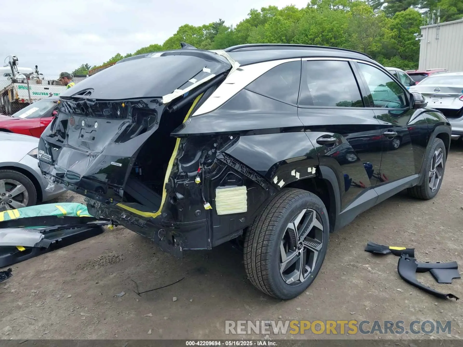 4 fotografías del automóvil dañado 5NMJECAE7PH165362 HYUNDAI TUCSON 2023