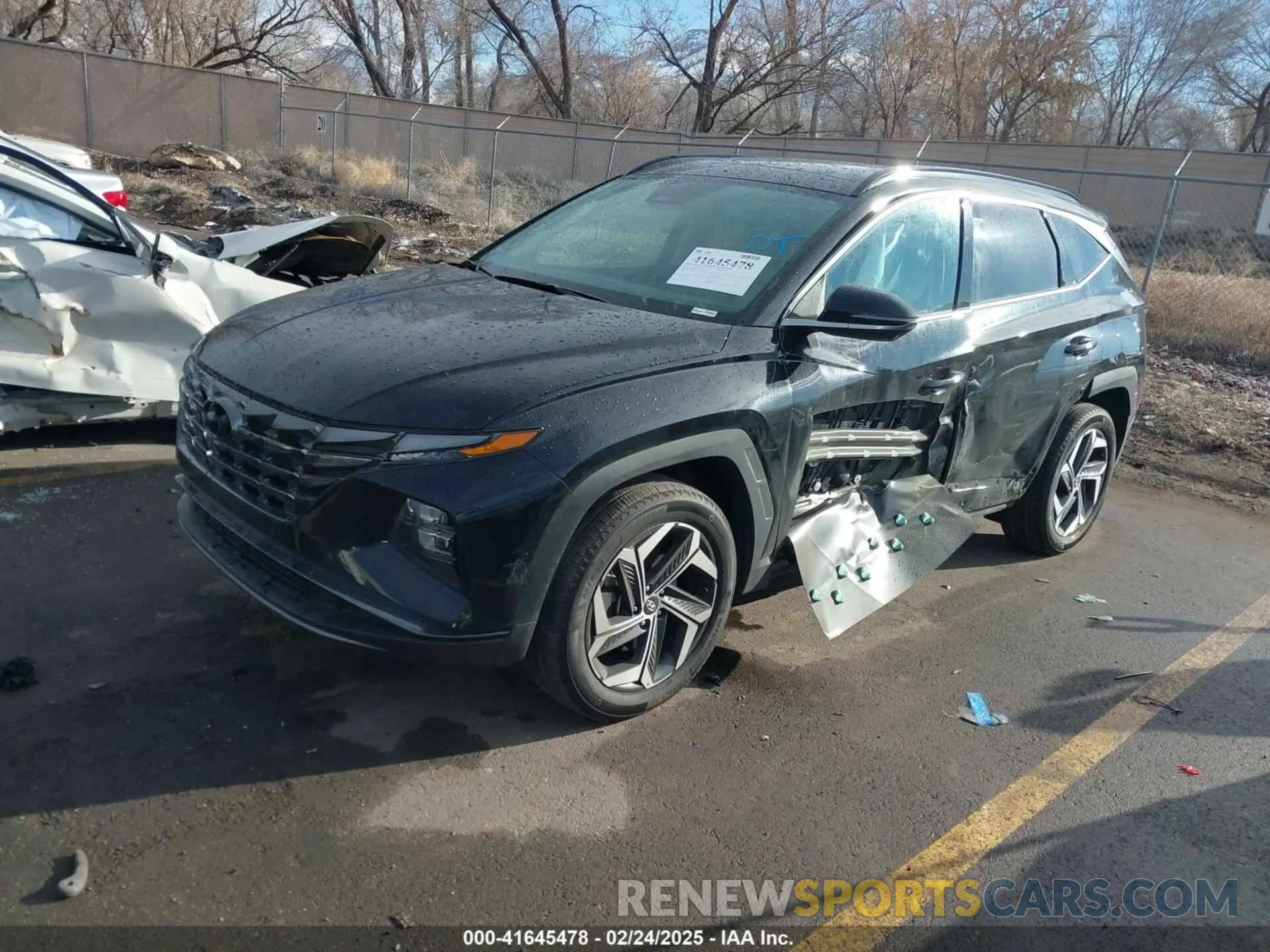 2 fotografías del automóvil dañado 5NMJECAE7PH213698 HYUNDAI TUCSON 2023