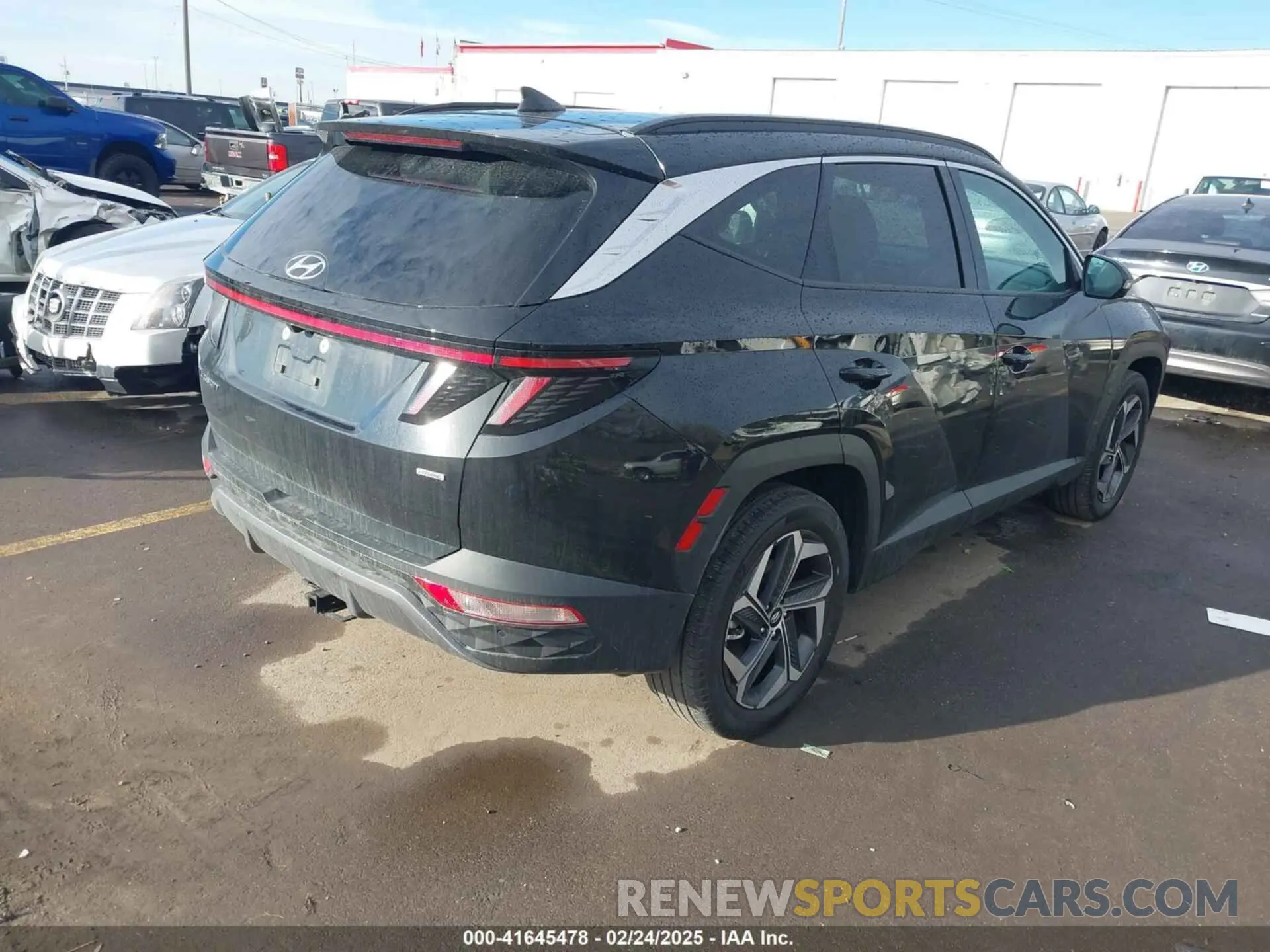4 fotografías del automóvil dañado 5NMJECAE7PH213698 HYUNDAI TUCSON 2023