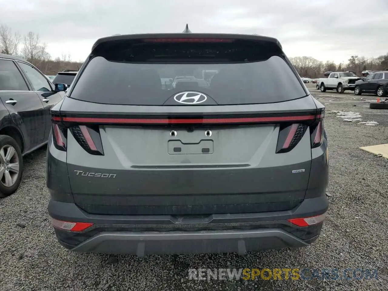 6 fotografías del automóvil dañado 5NMJECAE7PH237810 HYUNDAI TUCSON 2023