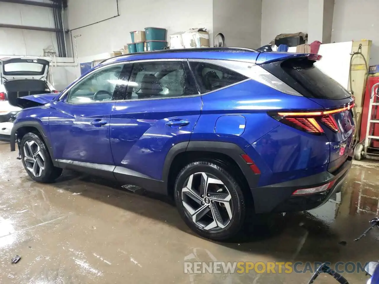 2 fotografías del automóvil dañado 5NMJECAE8PH203309 HYUNDAI TUCSON 2023