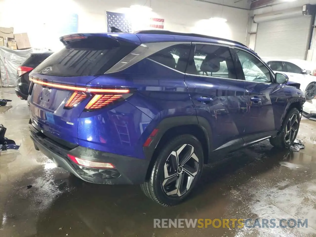 3 fotografías del automóvil dañado 5NMJECAE8PH203309 HYUNDAI TUCSON 2023