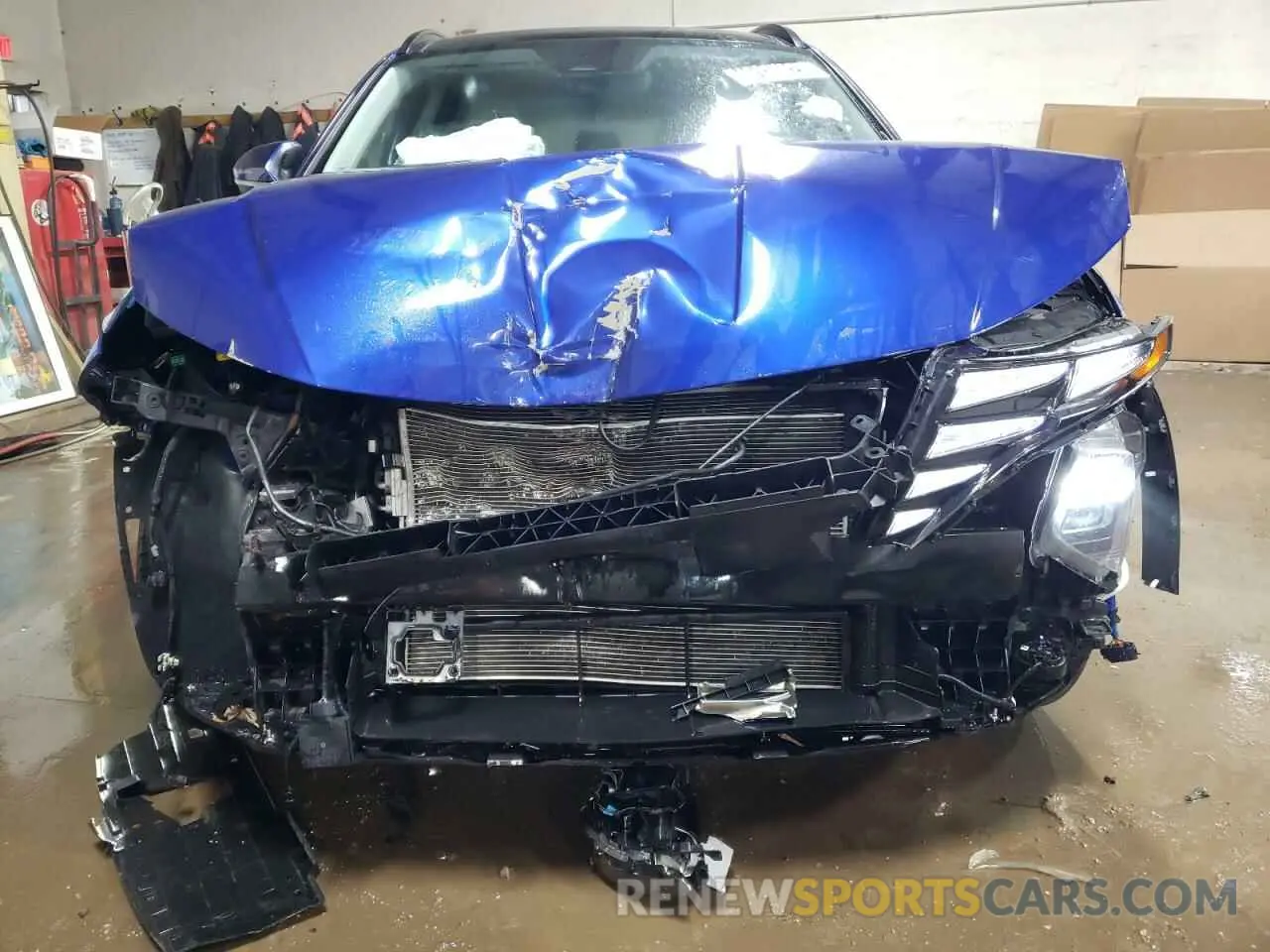5 fotografías del automóvil dañado 5NMJECAE8PH203309 HYUNDAI TUCSON 2023