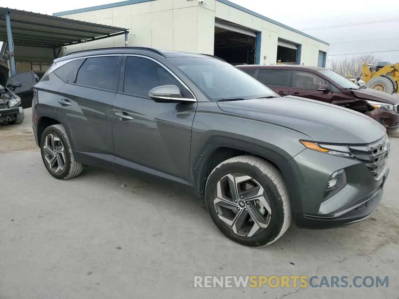 4 fotografías del automóvil dañado 5NMJECAE8PH240117 HYUNDAI TUCSON 2023