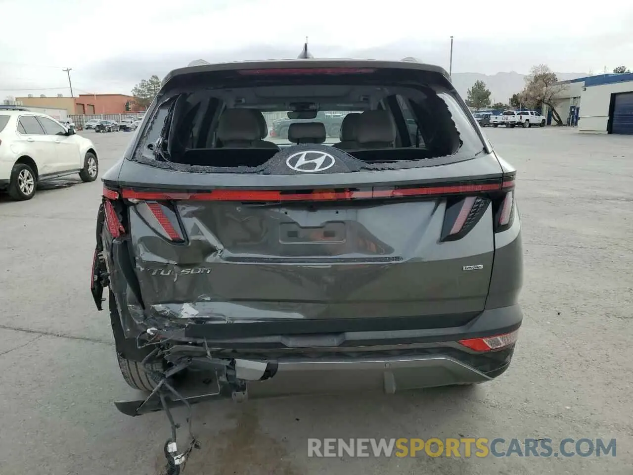 6 fotografías del automóvil dañado 5NMJECAE8PH240117 HYUNDAI TUCSON 2023