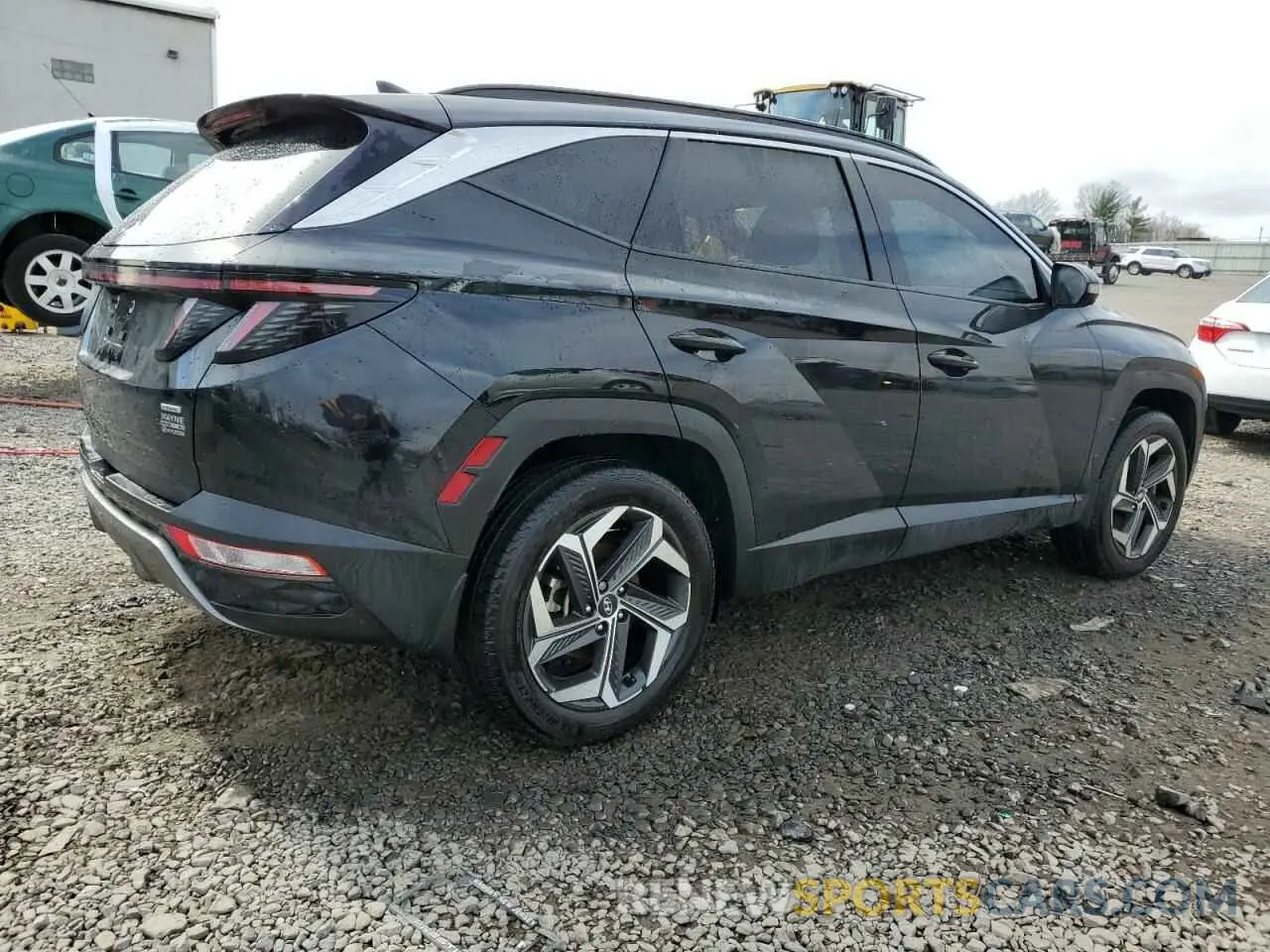3 fotografías del automóvil dañado 5NMJECAE9PH251739 HYUNDAI TUCSON 2023