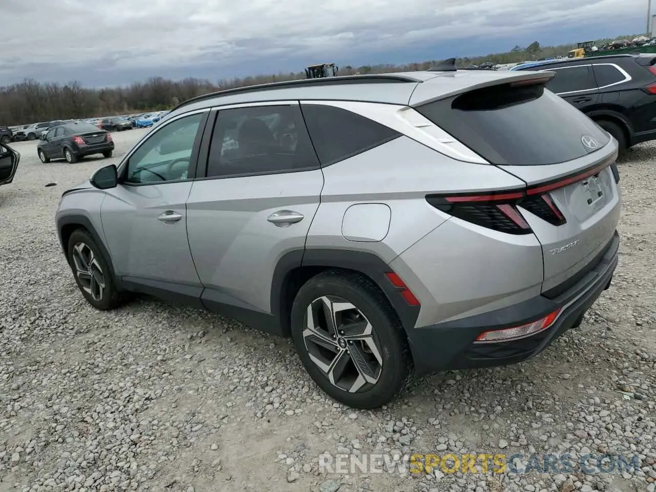 2 fotografías del automóvil dañado 5NMJF3AE0PH170206 HYUNDAI TUCSON 2023