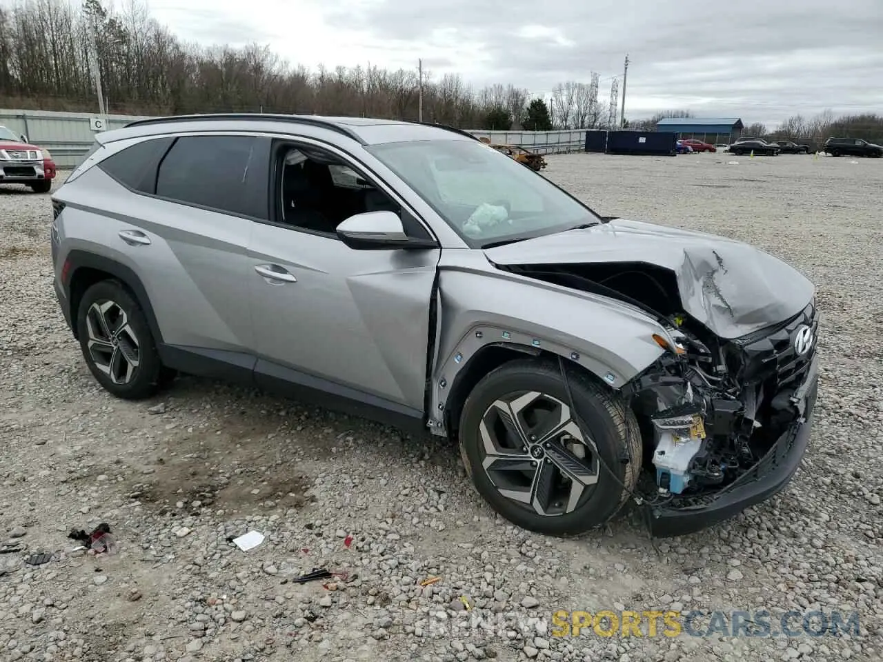 4 fotografías del automóvil dañado 5NMJF3AE0PH170206 HYUNDAI TUCSON 2023