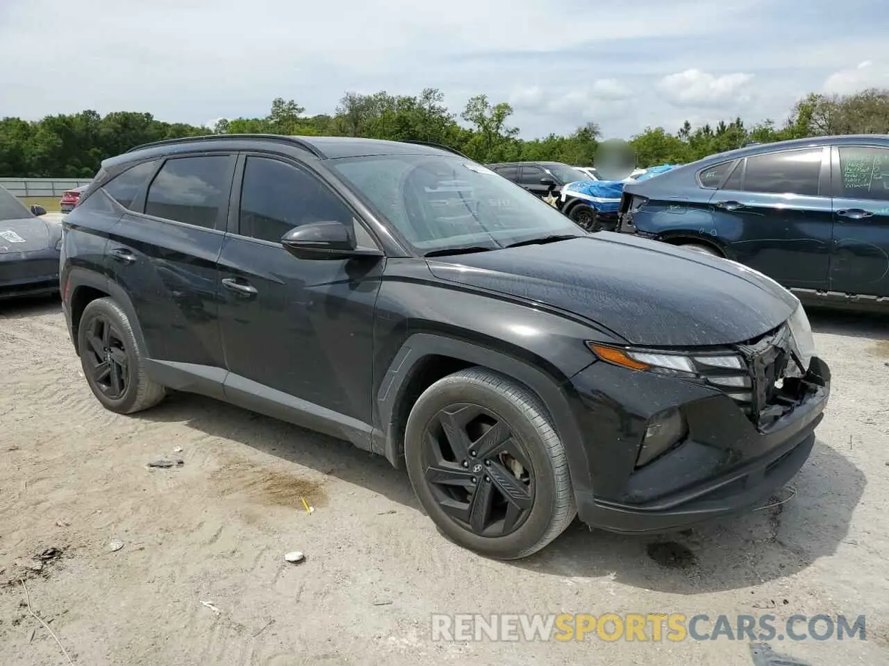 4 fotografías del automóvil dañado 5NMJF3AE0PH224524 HYUNDAI TUCSON 2023