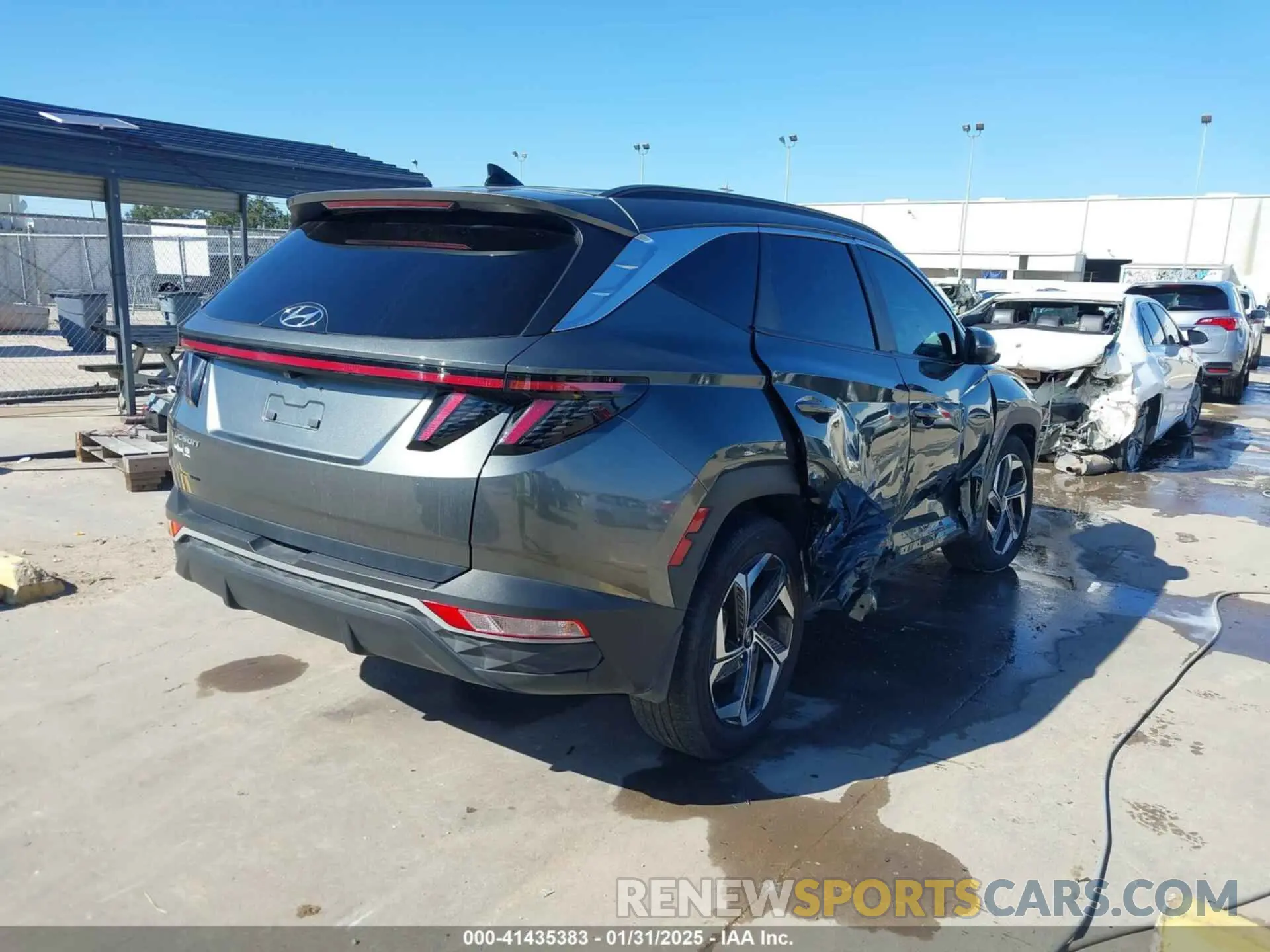 4 fotografías del automóvil dañado 5NMJF3AE0PH237189 HYUNDAI TUCSON 2023