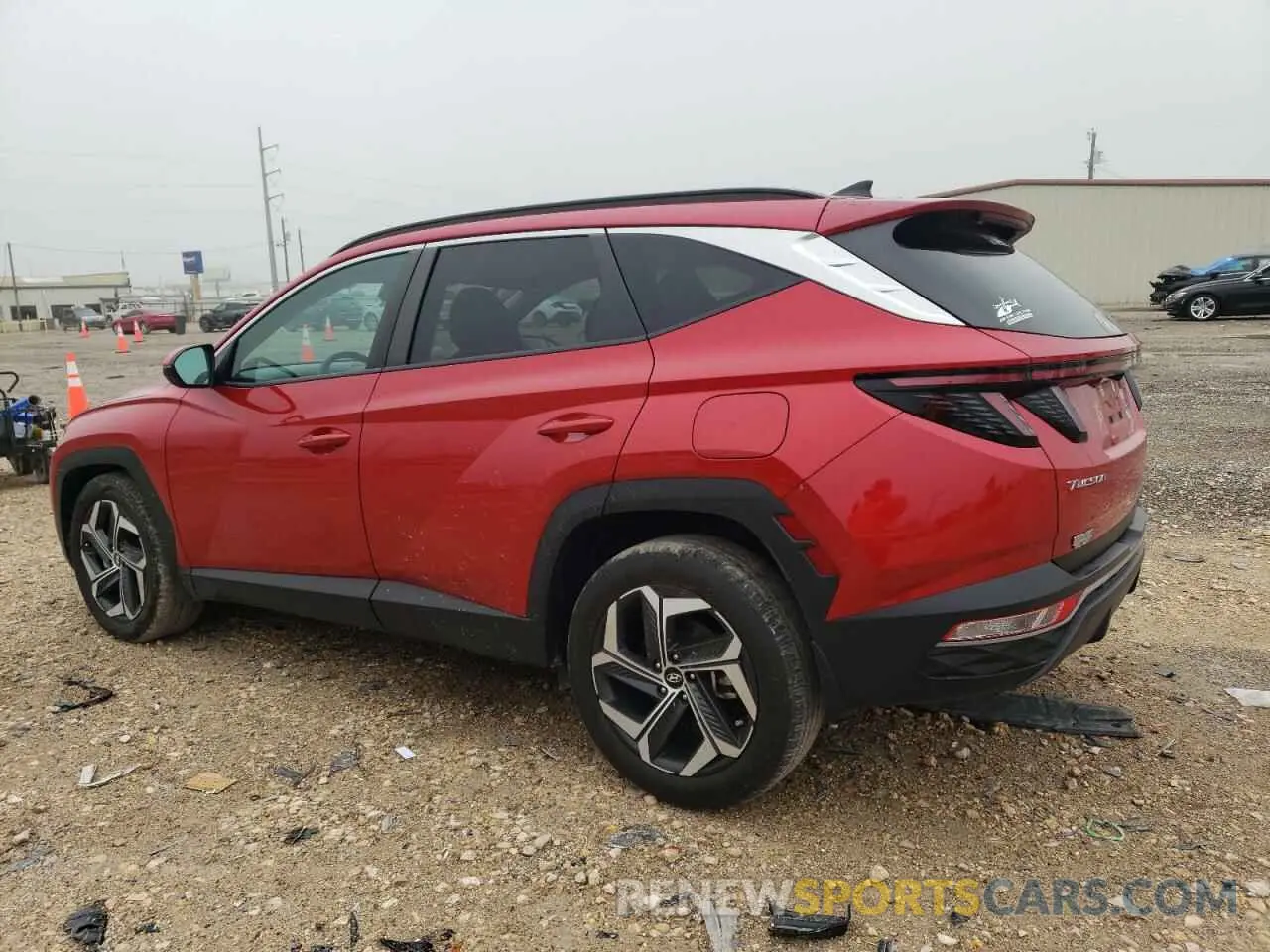 2 fotografías del automóvil dañado 5NMJF3AE2PH215615 HYUNDAI TUCSON 2023
