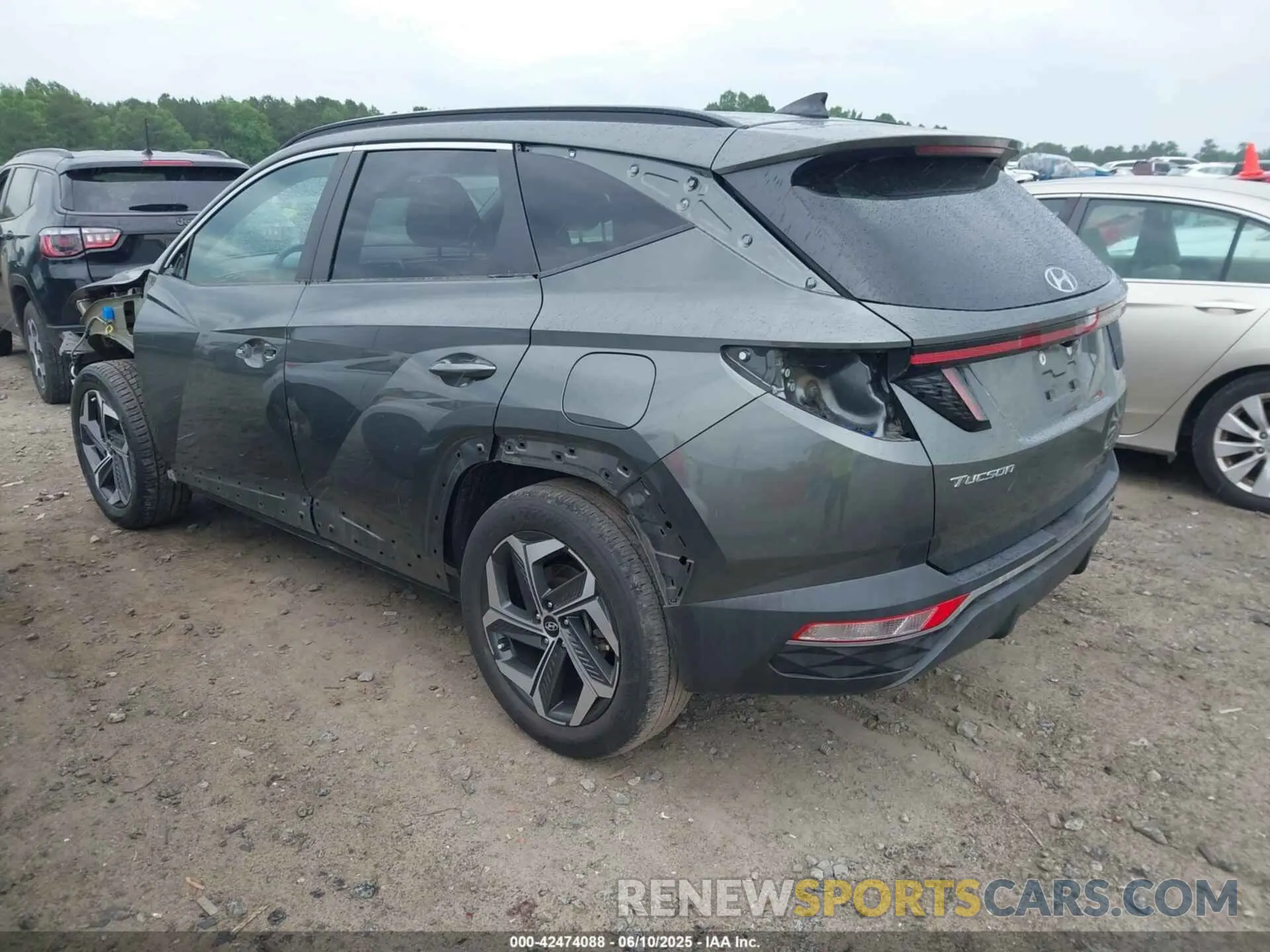 3 fotografías del automóvil dañado 5NMJF3AE5PH189186 HYUNDAI TUCSON 2023