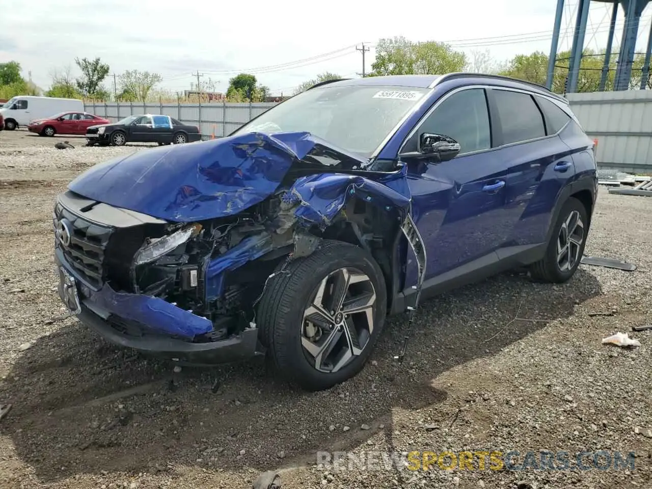 1 fotografías del automóvil dañado 5NMJF3AE5PH265585 HYUNDAI TUCSON 2023
