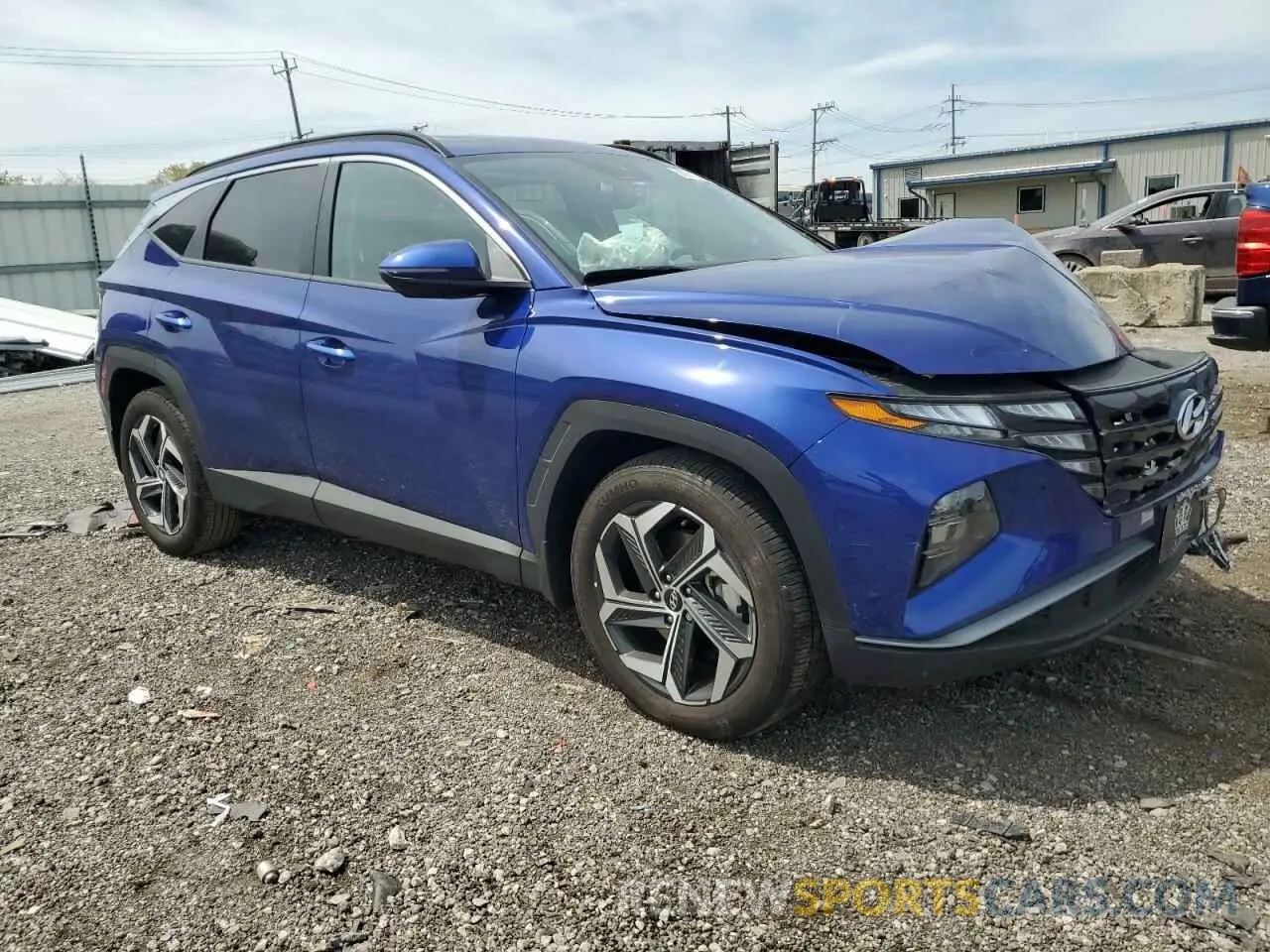 4 fotografías del automóvil dañado 5NMJF3AE5PH265585 HYUNDAI TUCSON 2023