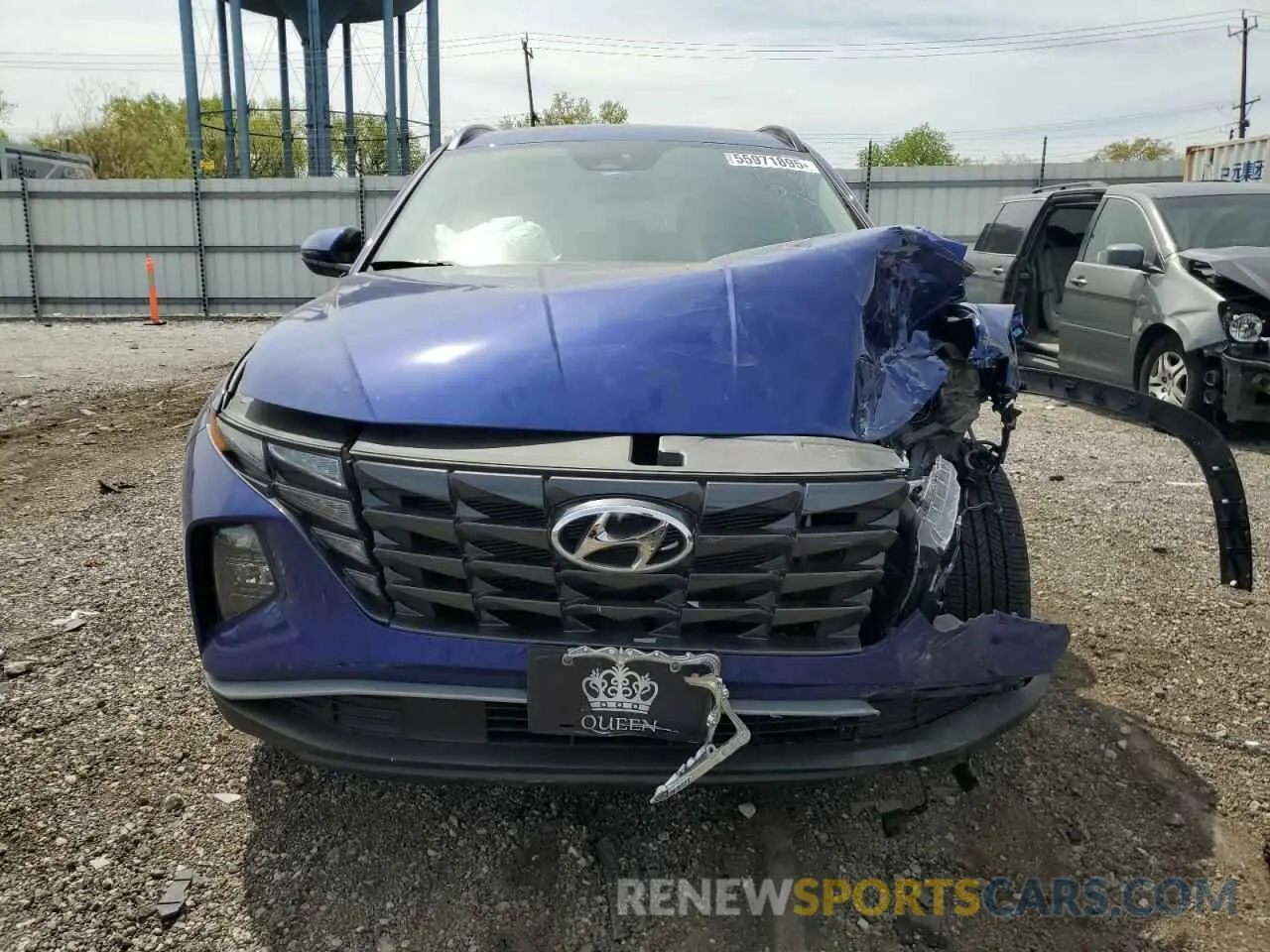 5 fotografías del automóvil dañado 5NMJF3AE5PH265585 HYUNDAI TUCSON 2023
