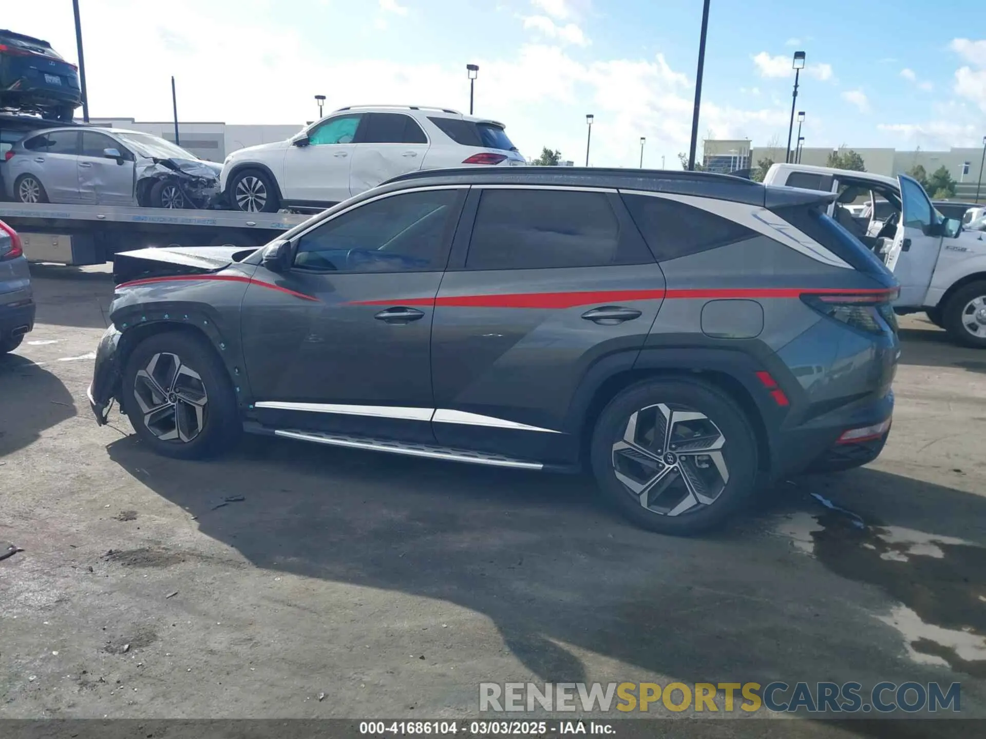 14 fotografías del automóvil dañado 5NMJF3AE6PH170825 HYUNDAI TUCSON 2023