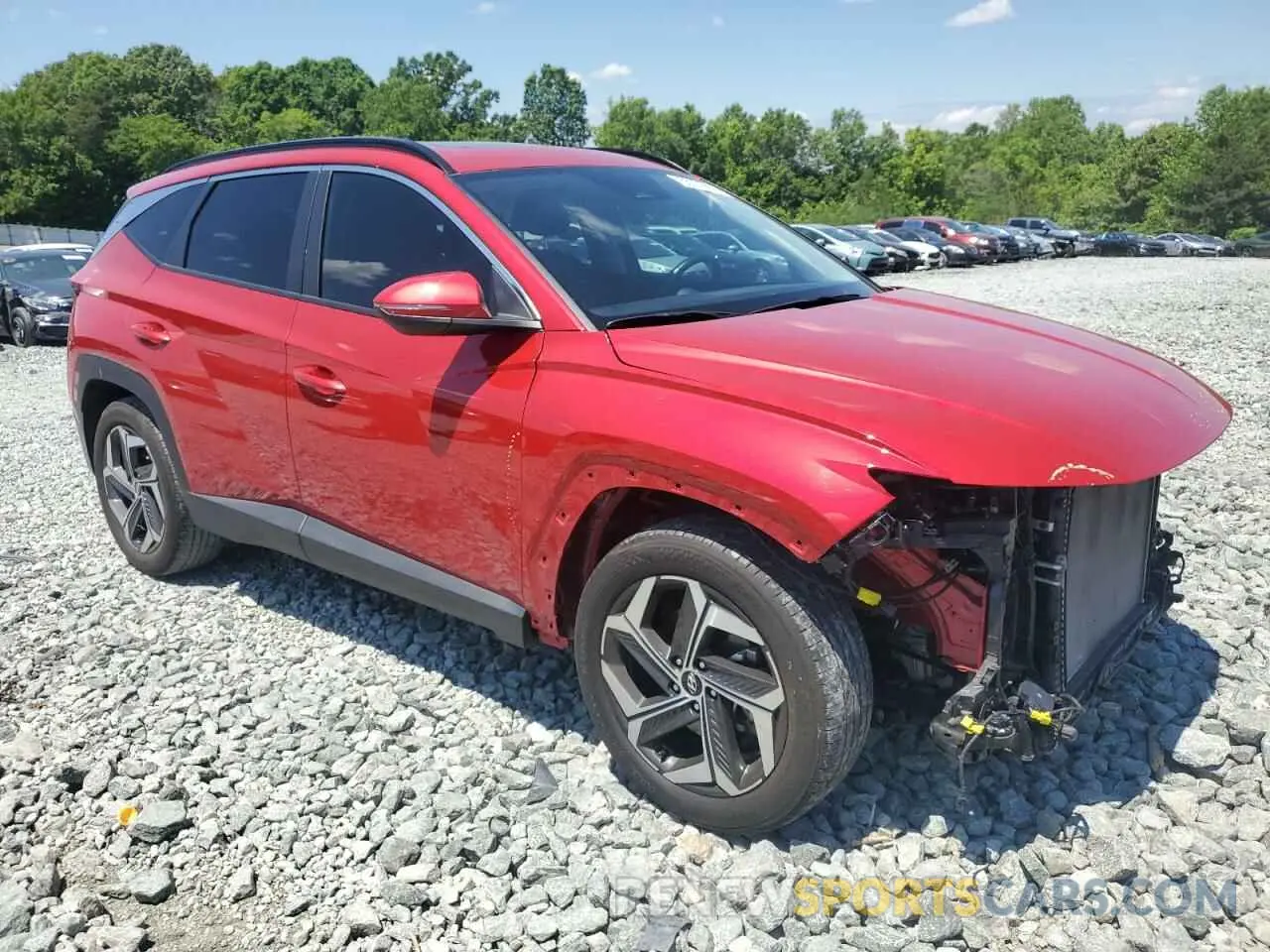 4 fotografías del automóvil dañado 5NMJF3AE6PH223443 HYUNDAI TUCSON 2023