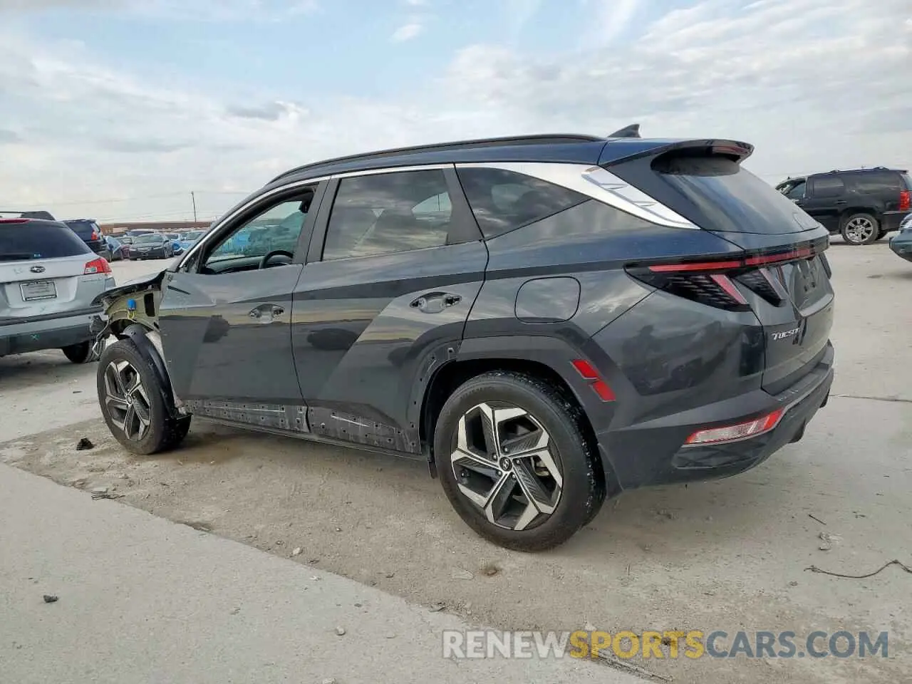 2 fotografías del automóvil dañado 5NMJF3AE7PH259741 HYUNDAI TUCSON 2023