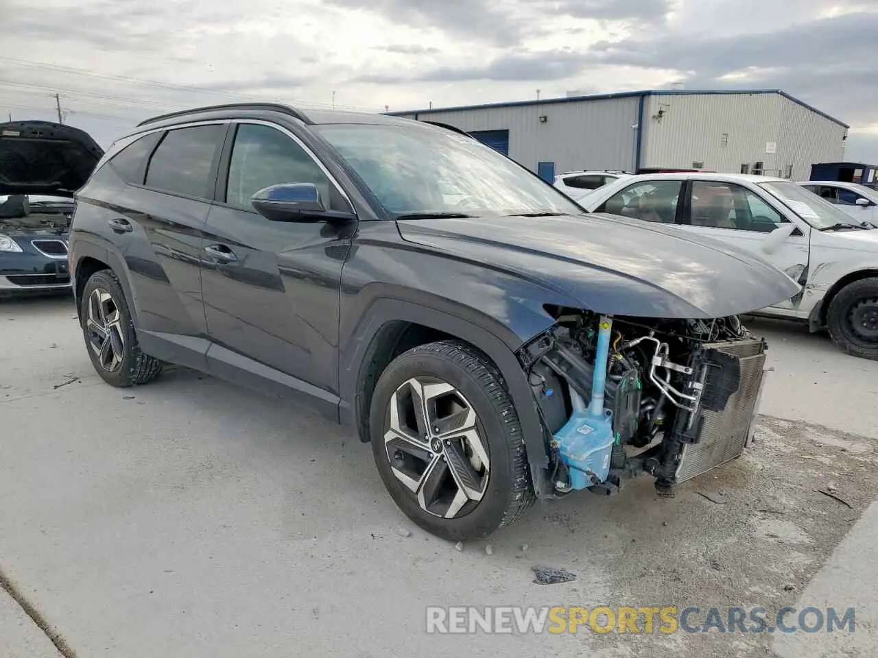 4 fotografías del automóvil dañado 5NMJF3AE7PH259741 HYUNDAI TUCSON 2023