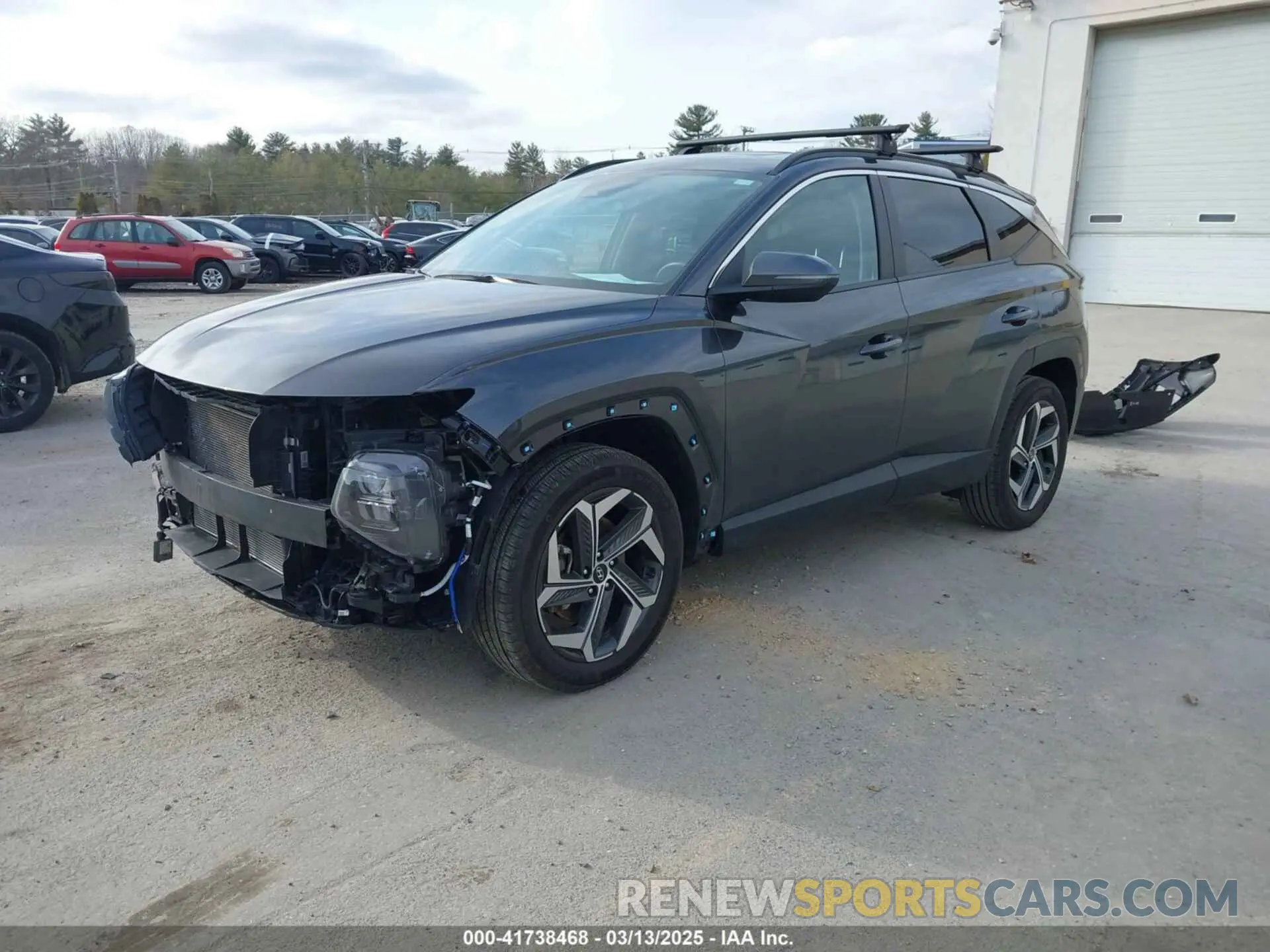 2 fotografías del automóvil dañado 5NMJFCAE0PH281533 HYUNDAI TUCSON 2023