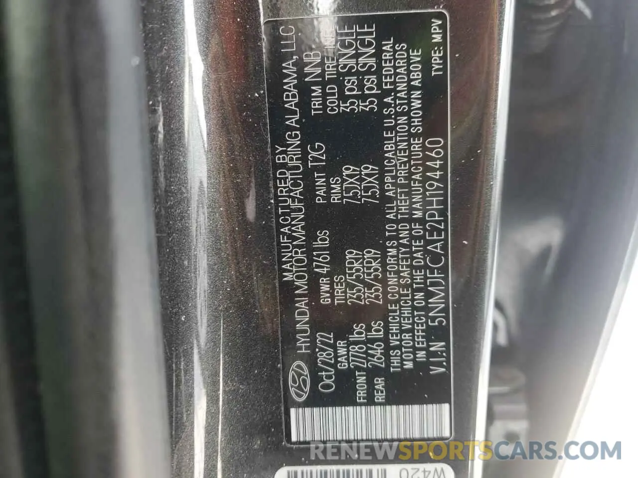 13 fotografías del automóvil dañado 5NMJFCAE2PH194460 HYUNDAI TUCSON 2023