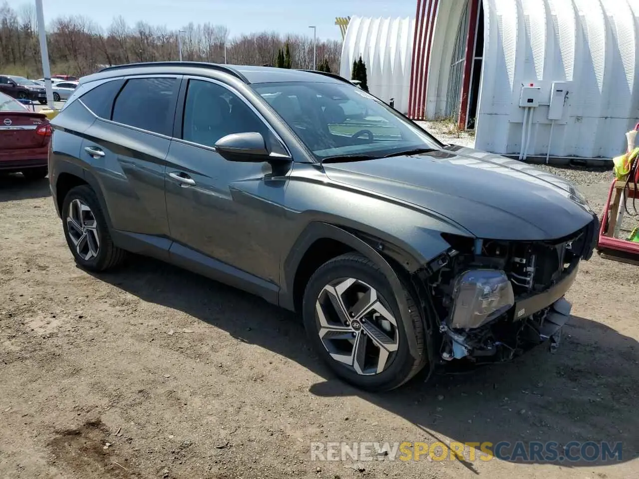 4 fotografías del automóvil dañado 5NMJFCAE3PH210830 HYUNDAI TUCSON 2023