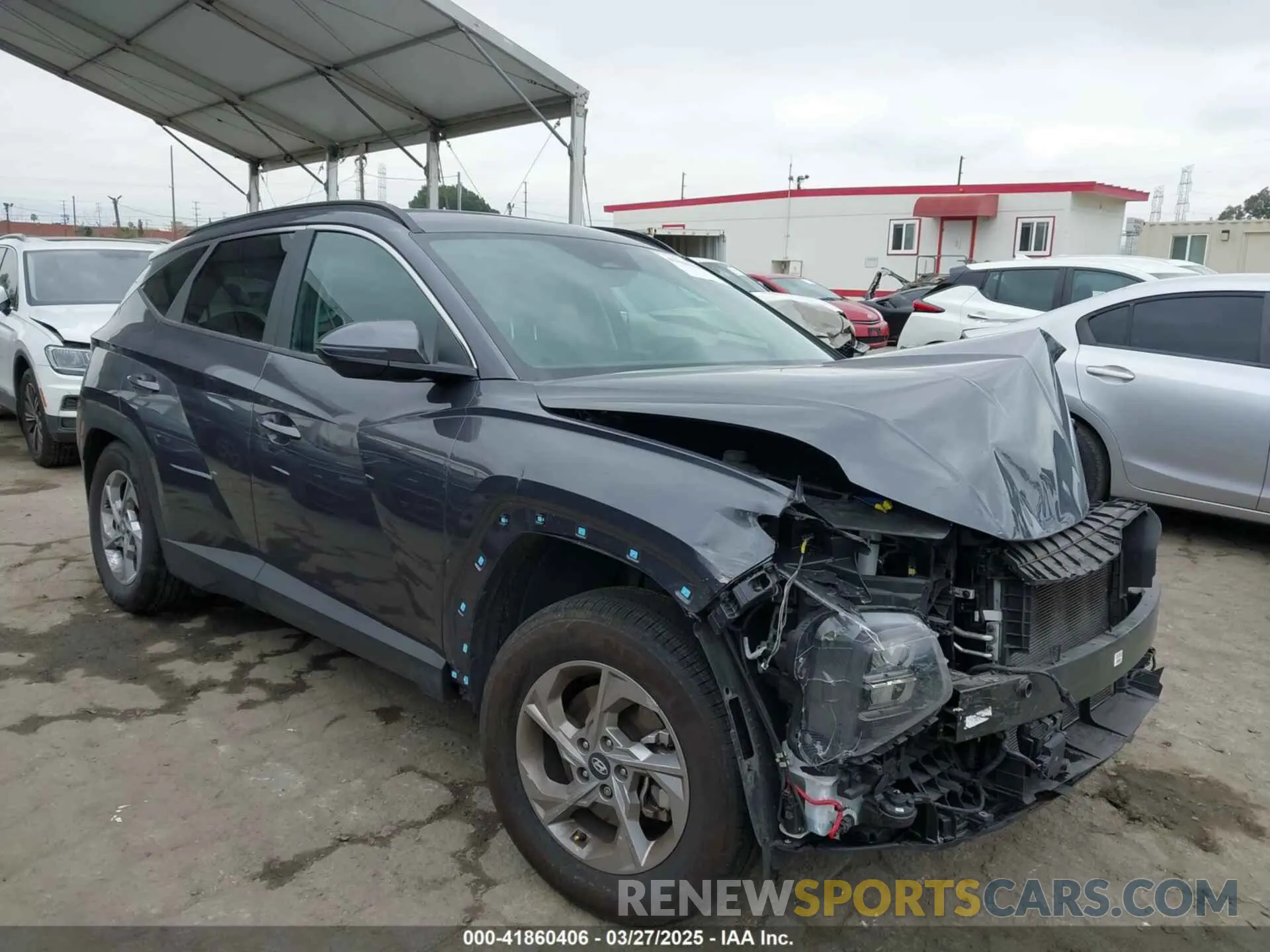1 fotografías del automóvil dañado KM8JBCAE9PU242486 HYUNDAI TUCSON 2023