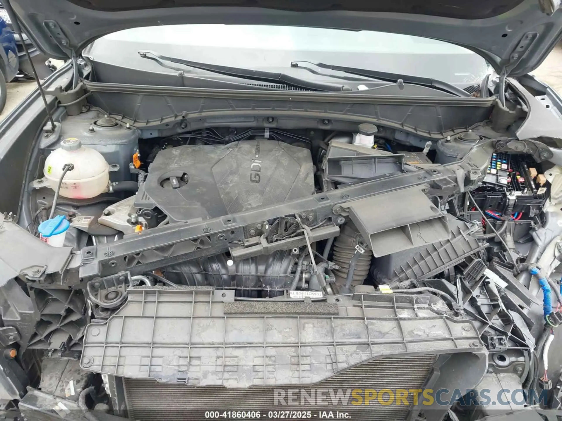10 fotografías del automóvil dañado KM8JBCAE9PU242486 HYUNDAI TUCSON 2023