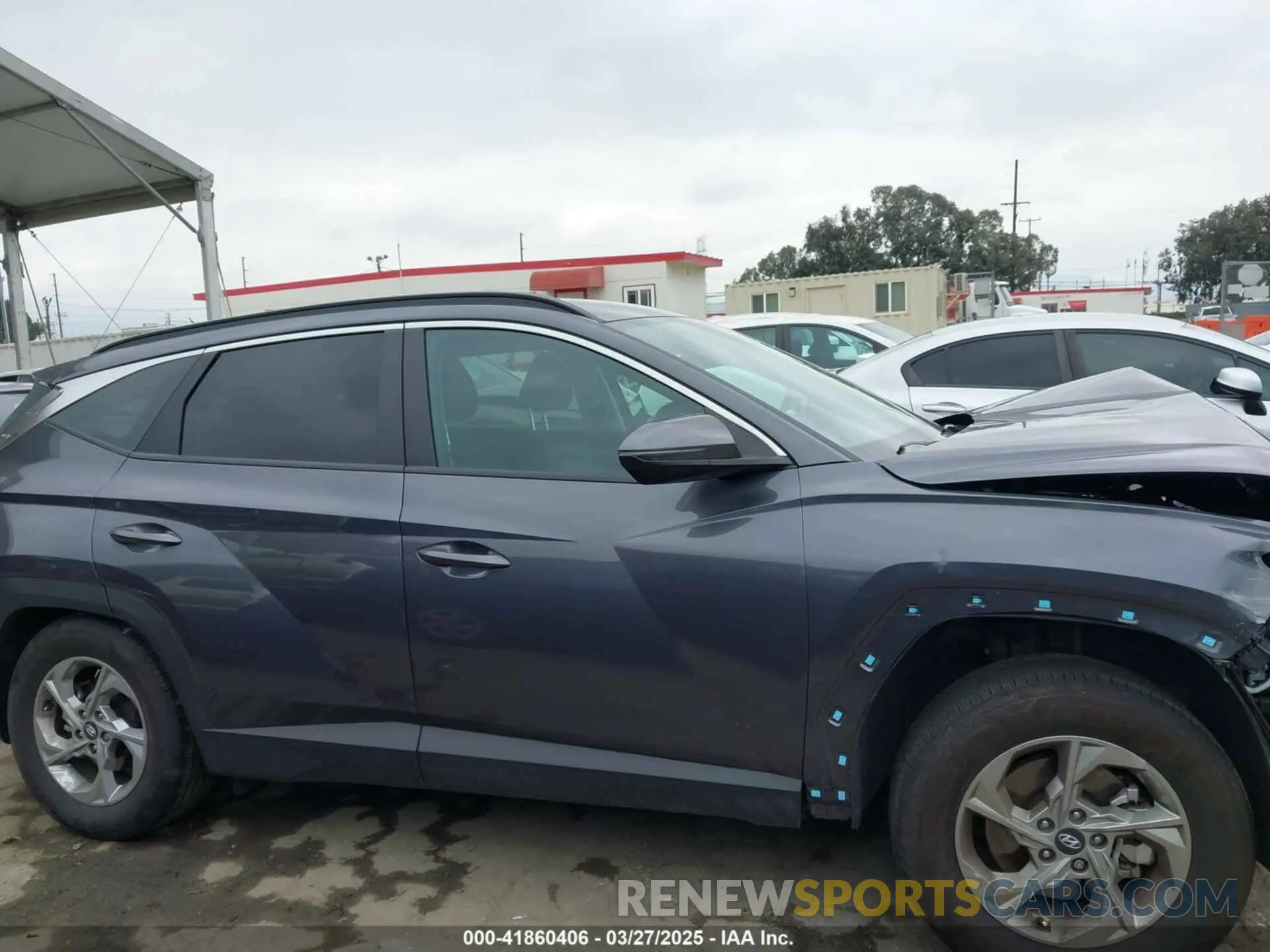 13 fotografías del automóvil dañado KM8JBCAE9PU242486 HYUNDAI TUCSON 2023