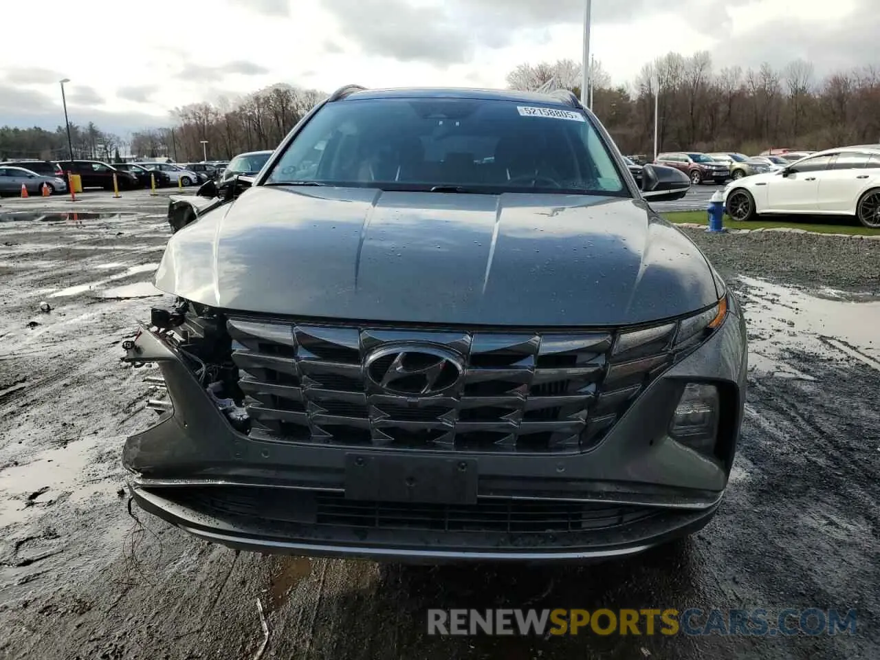 5 fotografías del automóvil dañado KM8JECA11PU106681 HYUNDAI TUCSON 2023