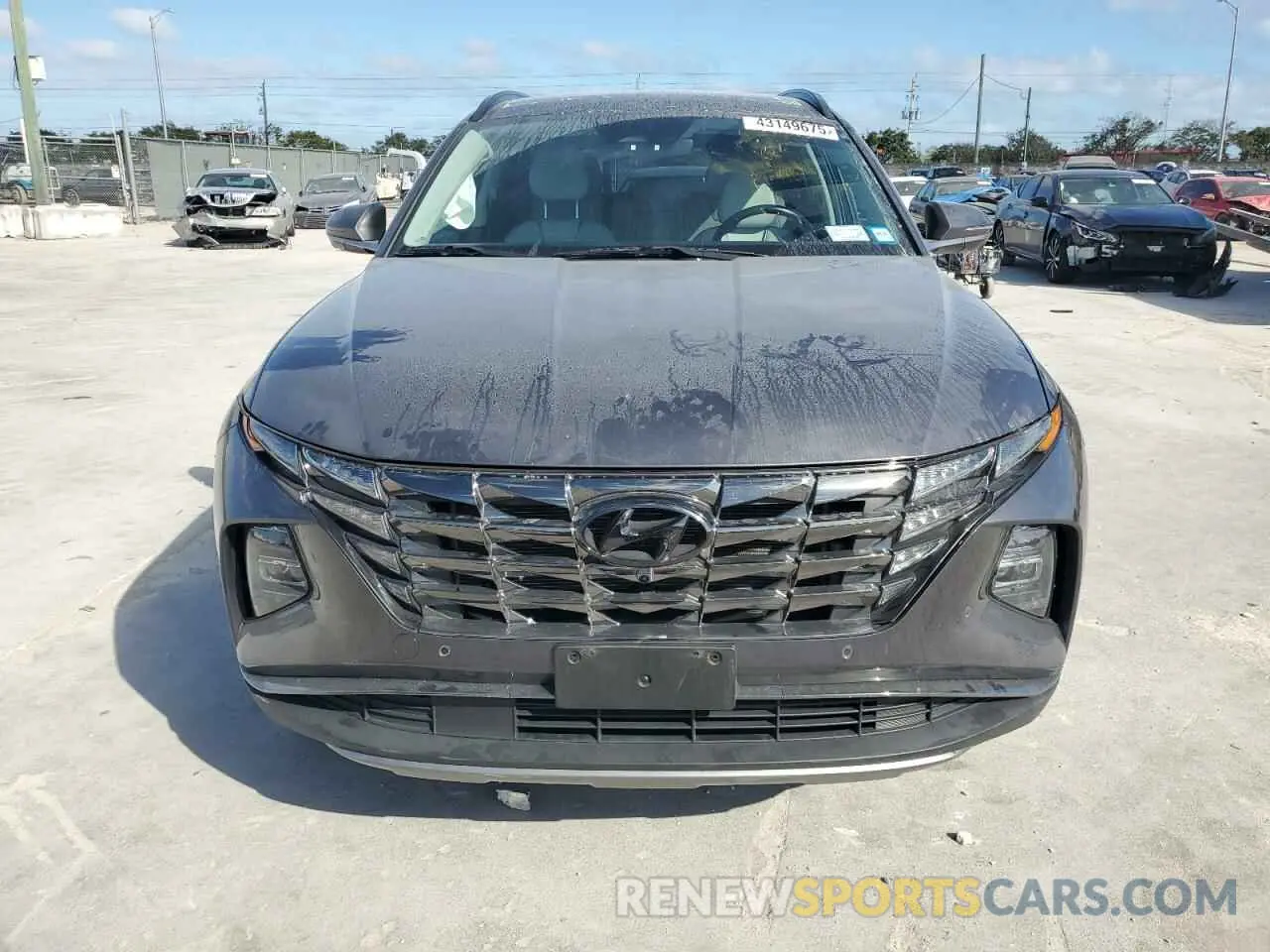 5 fotografías del automóvil dañado KM8JECAE6PU192346 HYUNDAI TUCSON 2023
