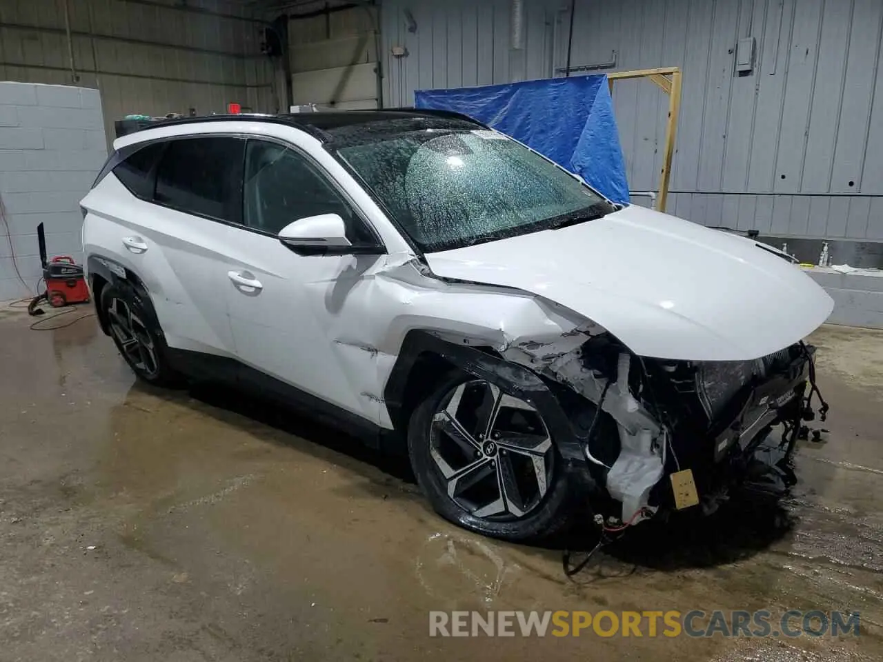 4 fotografías del automóvil dañado KM8JFCA10PU095248 HYUNDAI TUCSON 2023
