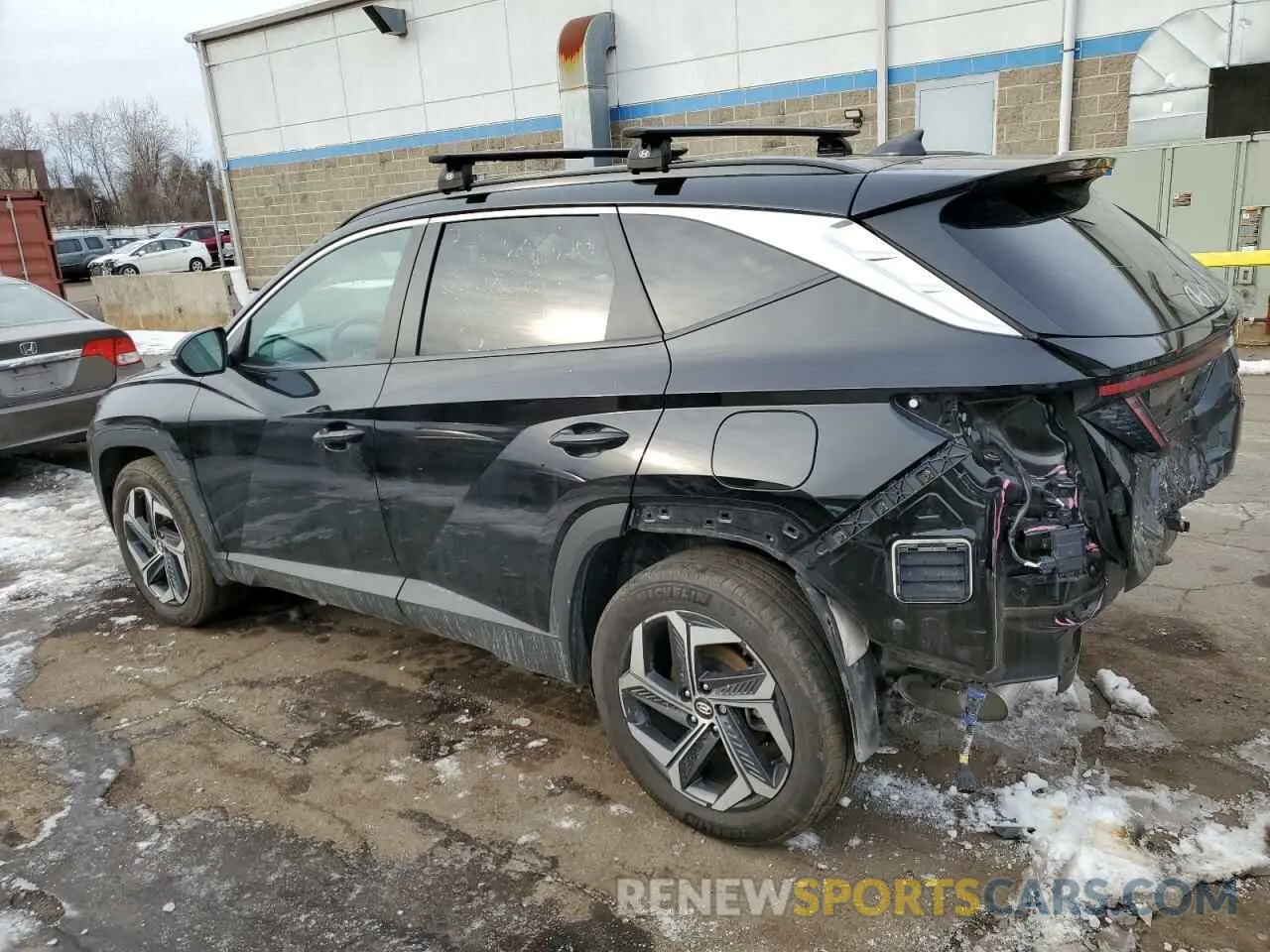 2 fotografías del automóvil dañado KM8JFCA11PU094738 HYUNDAI TUCSON 2023