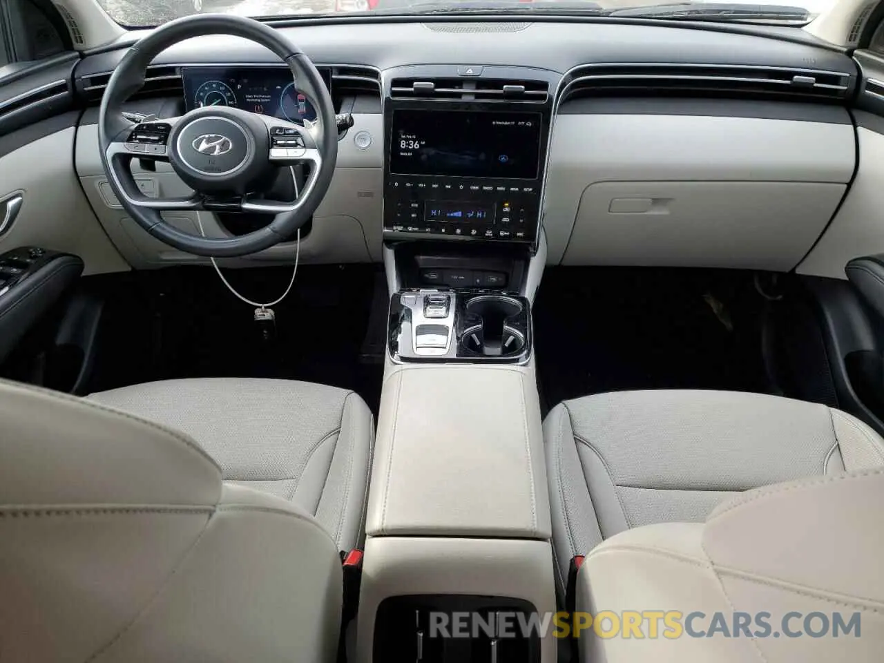 8 fotografías del automóvil dañado KM8JFCA11PU094738 HYUNDAI TUCSON 2023