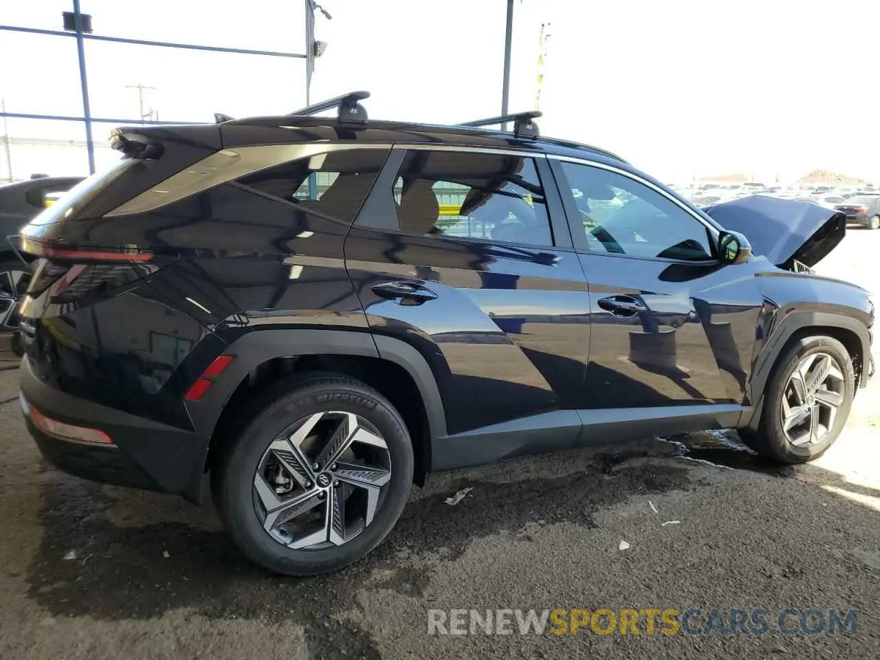 3 fotografías del automóvil dañado KM8JFCA15PU106423 HYUNDAI TUCSON 2023
