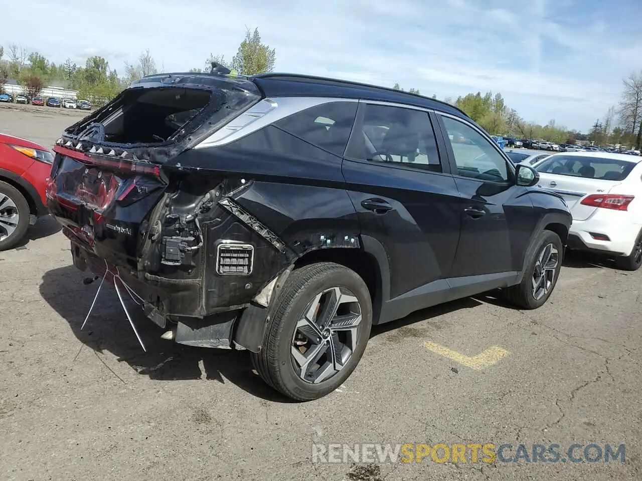 3 fotografías del automóvil dañado KM8JFCA1XPU134900 HYUNDAI TUCSON 2023