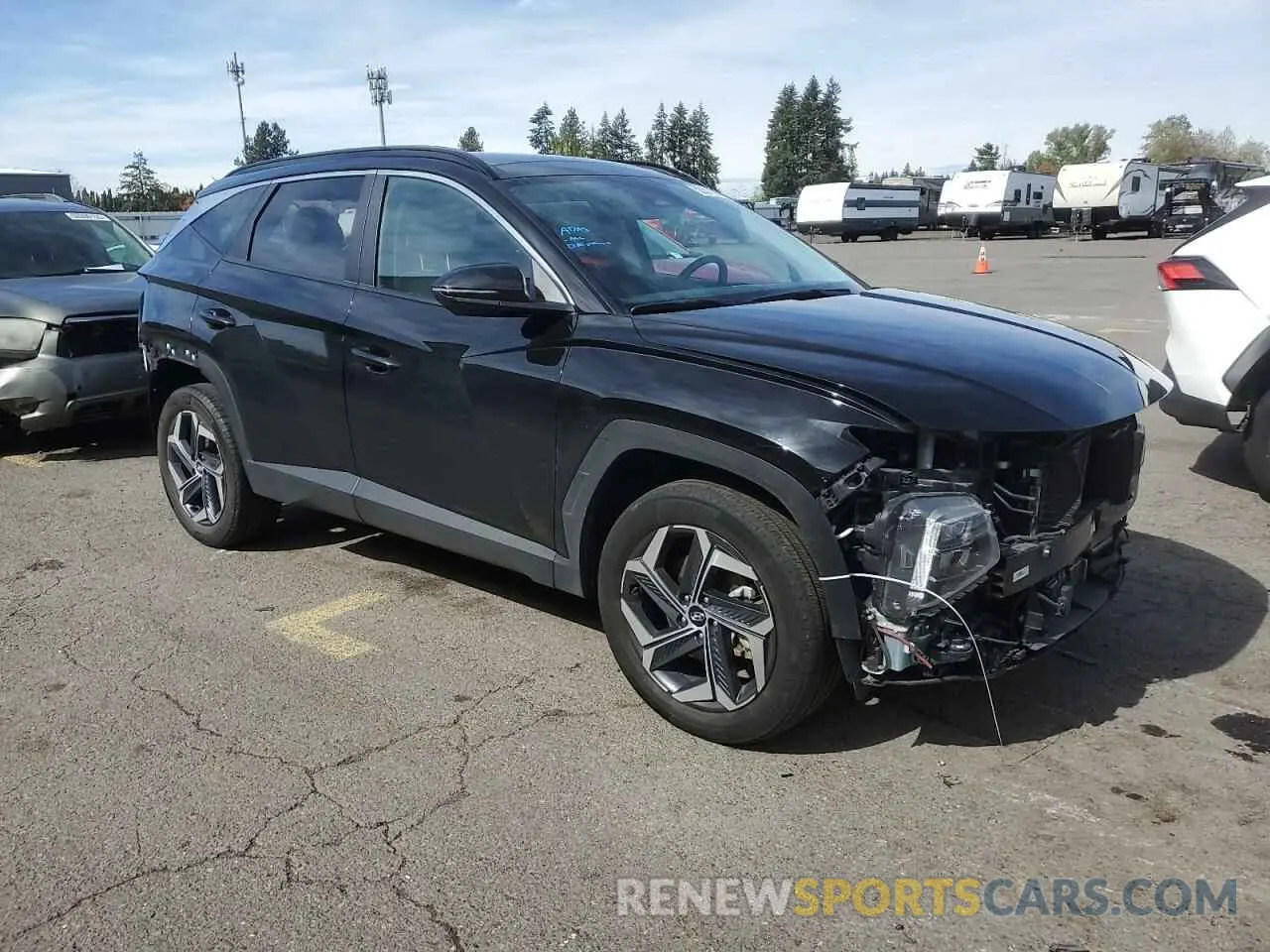 4 fotografías del automóvil dañado KM8JFCA1XPU134900 HYUNDAI TUCSON 2023