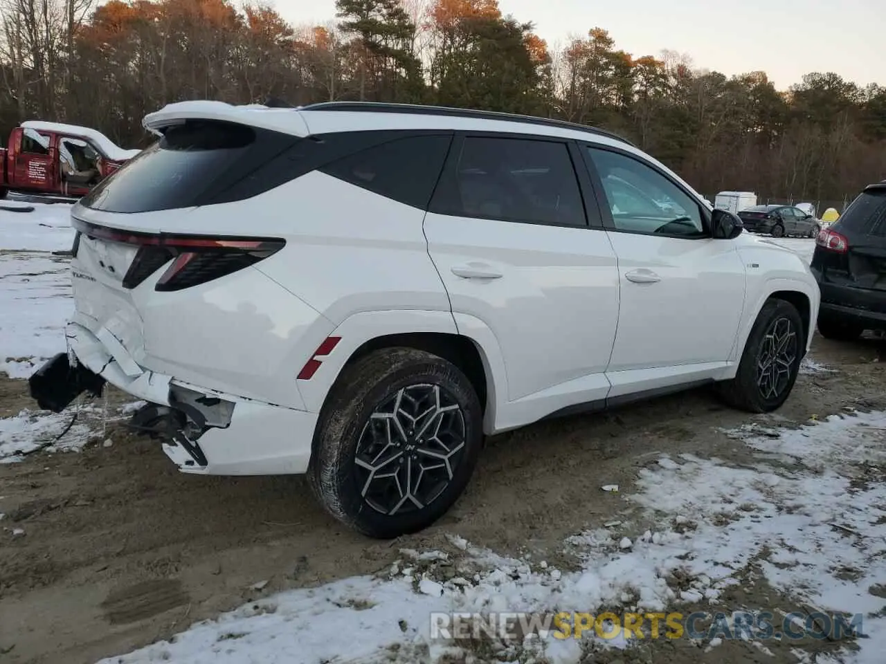 3 fotografías del automóvil dañado KM8JFCAE2PU186184 HYUNDAI TUCSON 2023