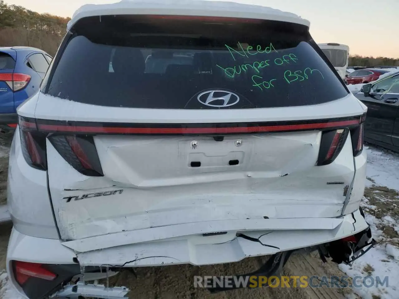 6 fotografías del automóvil dañado KM8JFCAE2PU186184 HYUNDAI TUCSON 2023