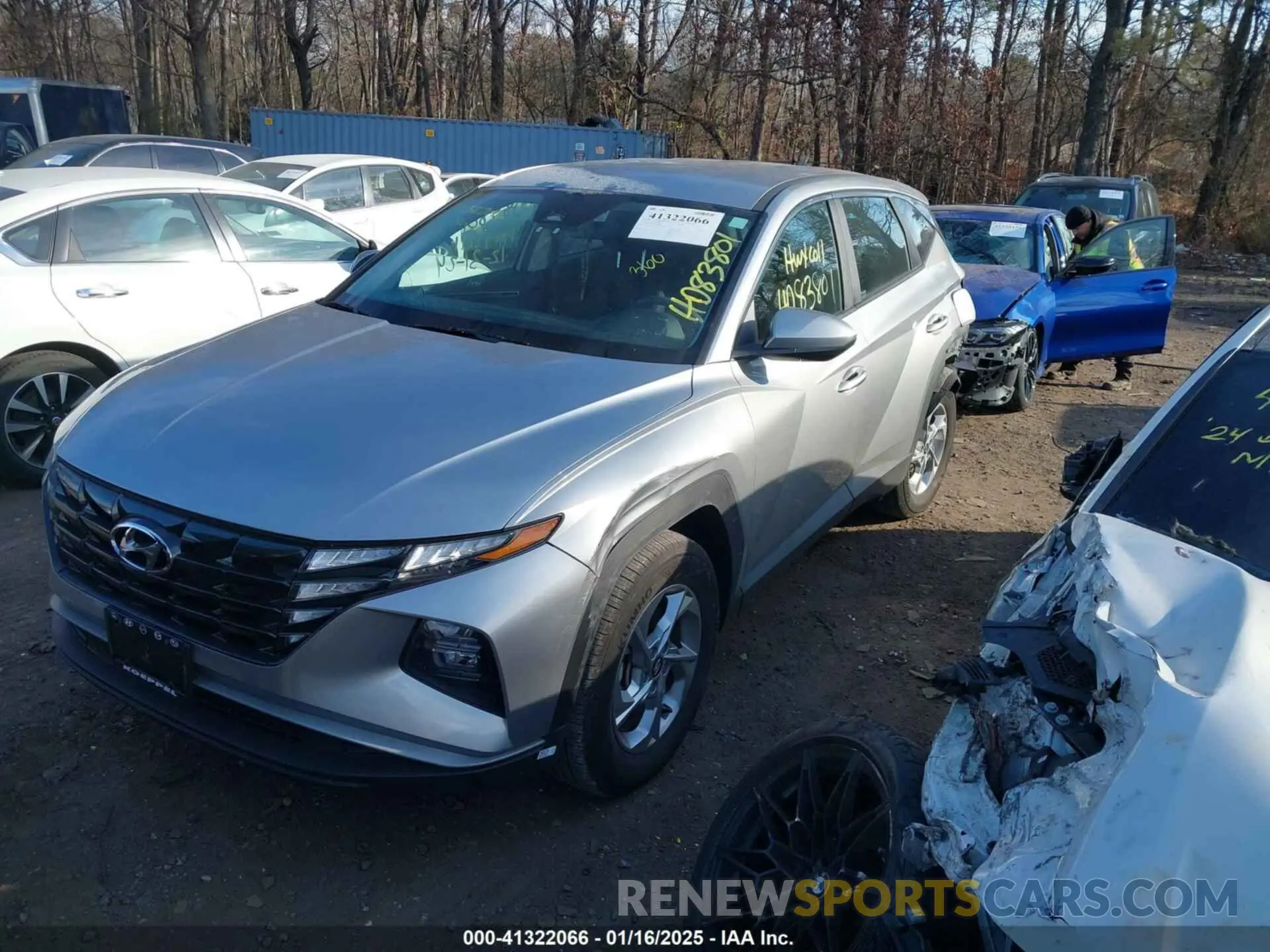 2 fotografías del automóvil dañado 5NMJA3DE4RH311954 HYUNDAI TUCSON 2024