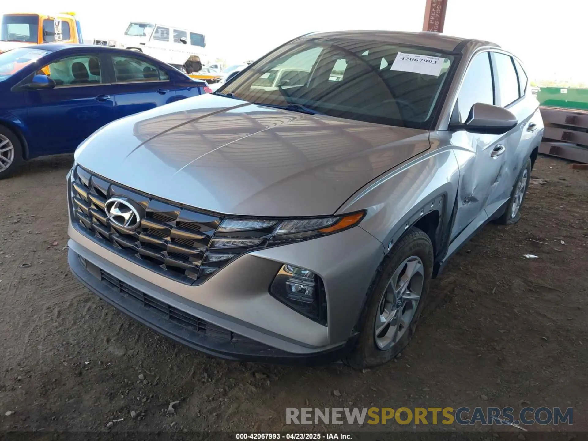 2 fotografías del automóvil dañado 5NMJA3DE7RH392190 HYUNDAI TUCSON 2024