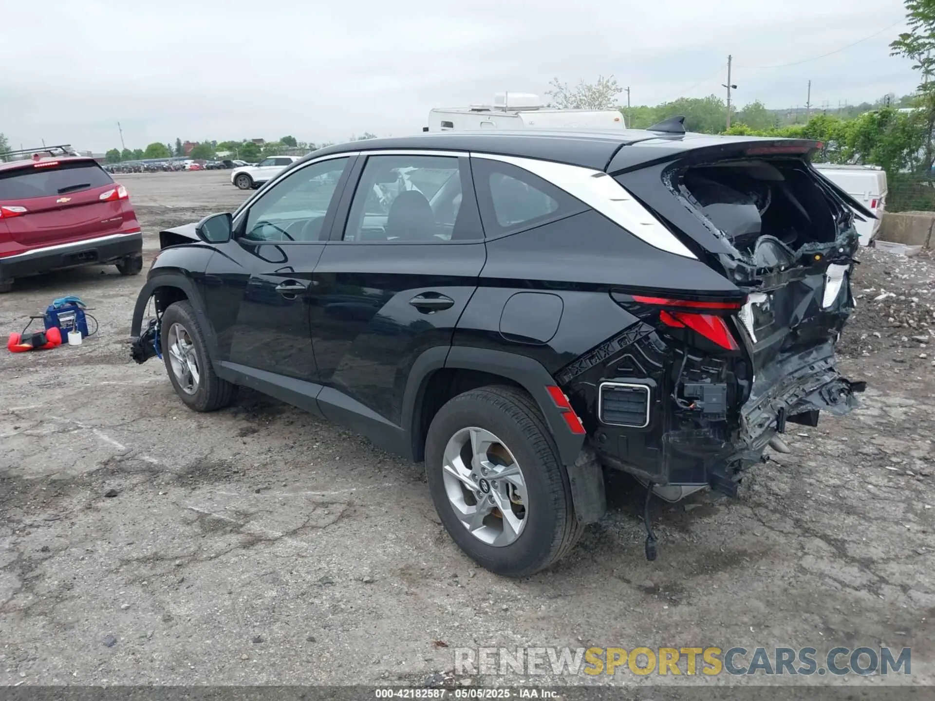3 fotografías del automóvil dañado 5NMJACDE0RH312647 HYUNDAI TUCSON 2024