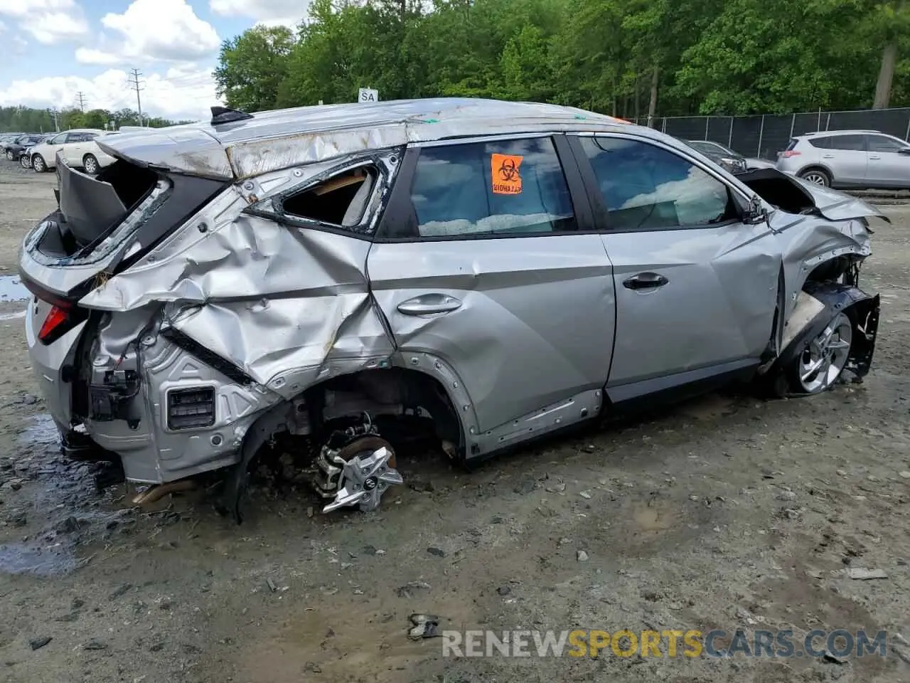 3 fotografías del automóvil dañado 5NMJACDE1RH304928 HYUNDAI TUCSON 2024