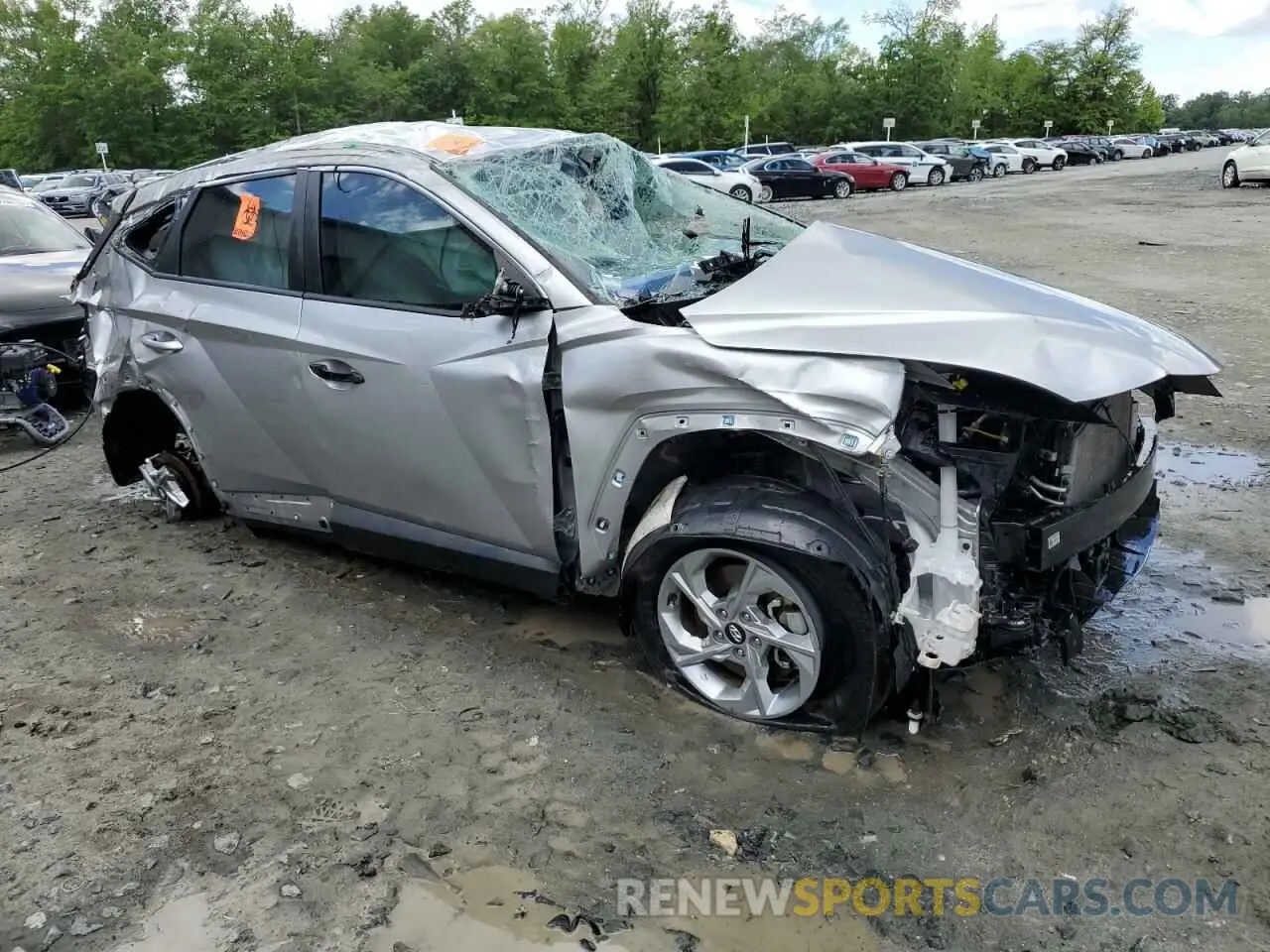 4 fotografías del automóvil dañado 5NMJACDE1RH304928 HYUNDAI TUCSON 2024