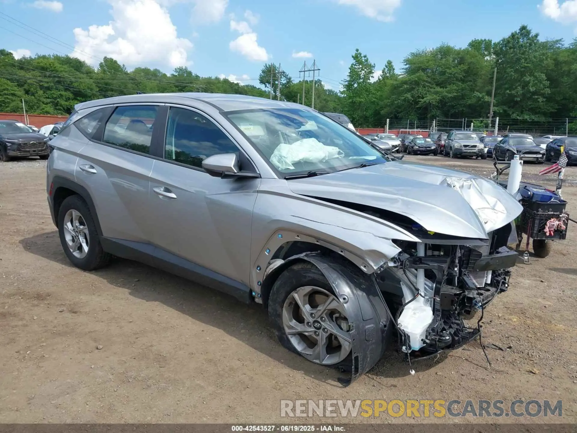 17 fotografías del automóvil dañado 5NMJACDE1RH432232 HYUNDAI TUCSON 2024