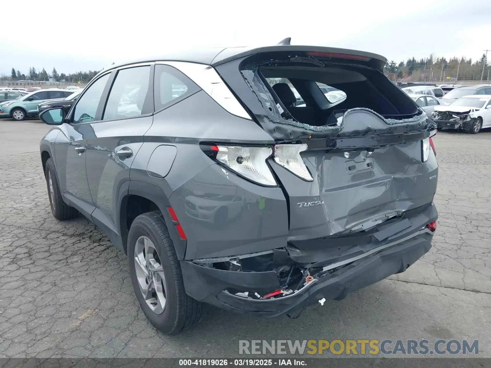 3 fotografías del automóvil dañado 5NMJACDE4RH400357 HYUNDAI TUCSON 2024