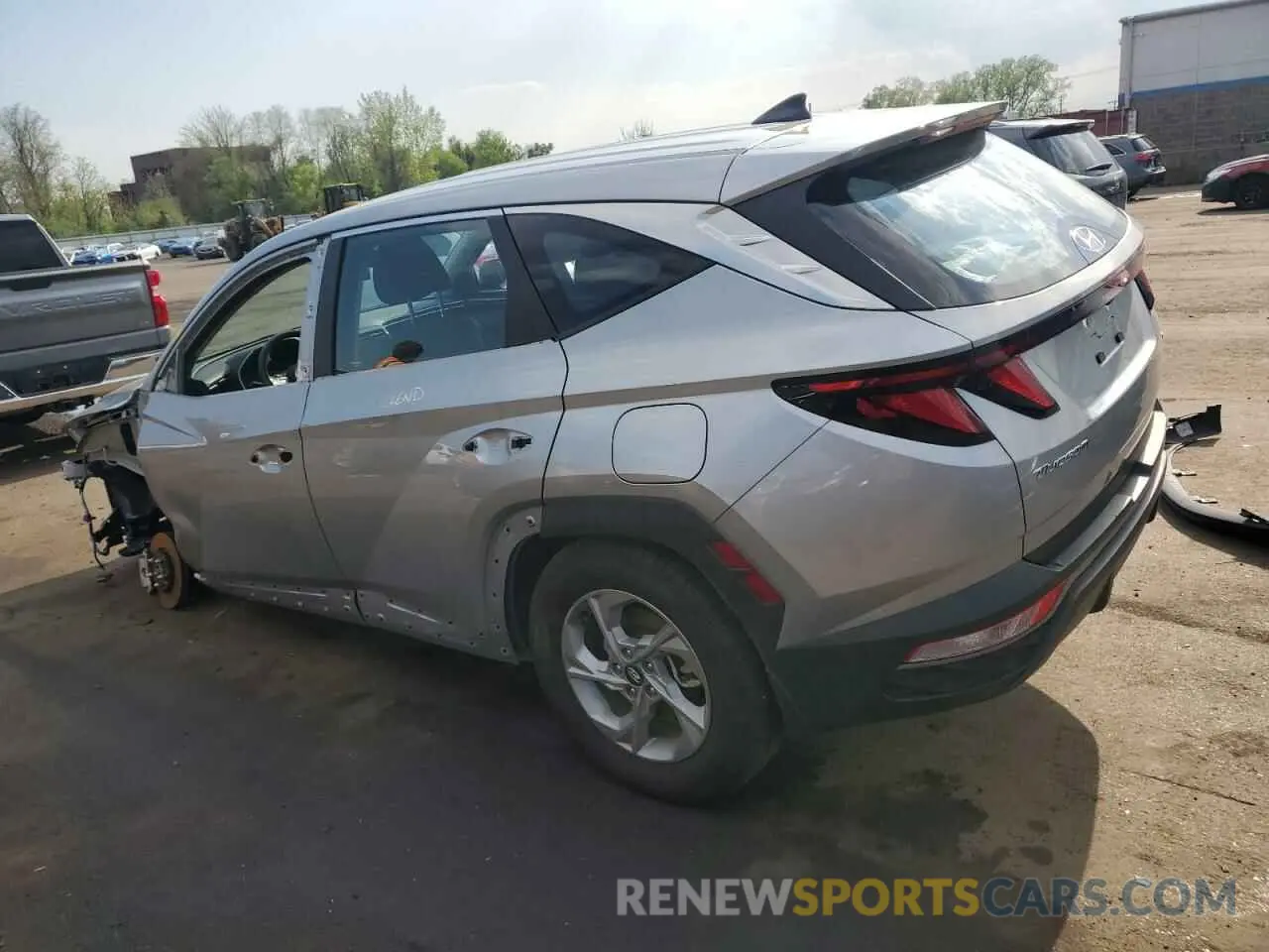 2 fotografías del automóvil dañado 5NMJACDE5RH417118 HYUNDAI TUCSON 2024