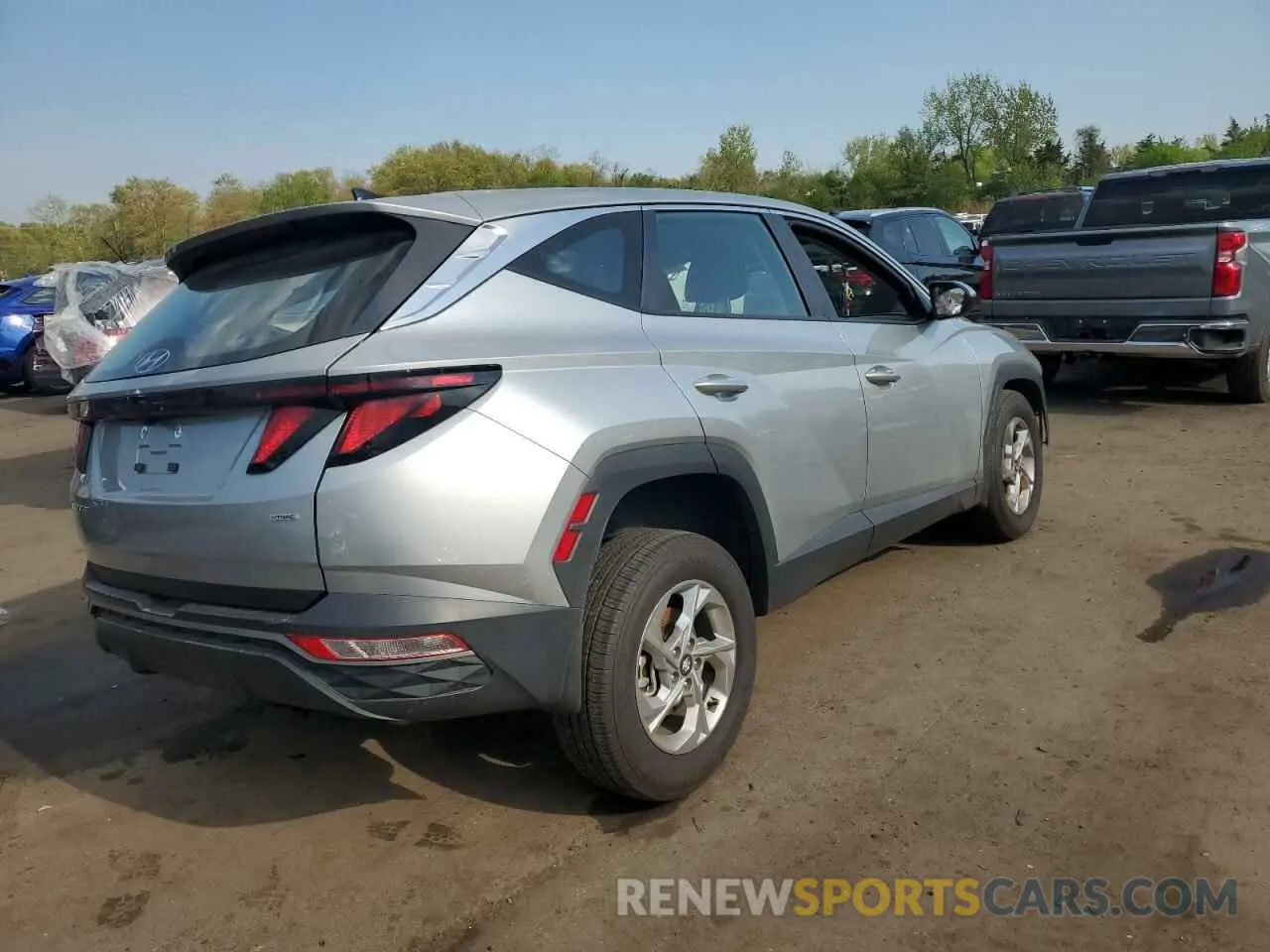 3 fotografías del automóvil dañado 5NMJACDE5RH417118 HYUNDAI TUCSON 2024
