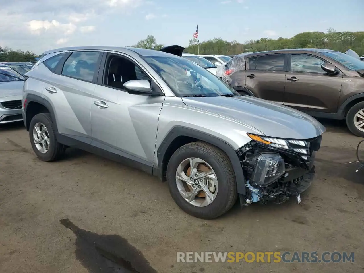 4 fotografías del automóvil dañado 5NMJACDE5RH417118 HYUNDAI TUCSON 2024