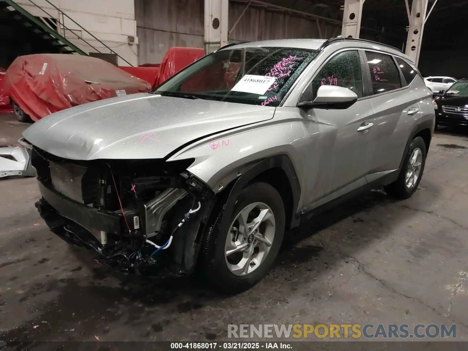 2 fotografías del automóvil dañado 5NMJB3DE1RH403522 HYUNDAI TUCSON 2024